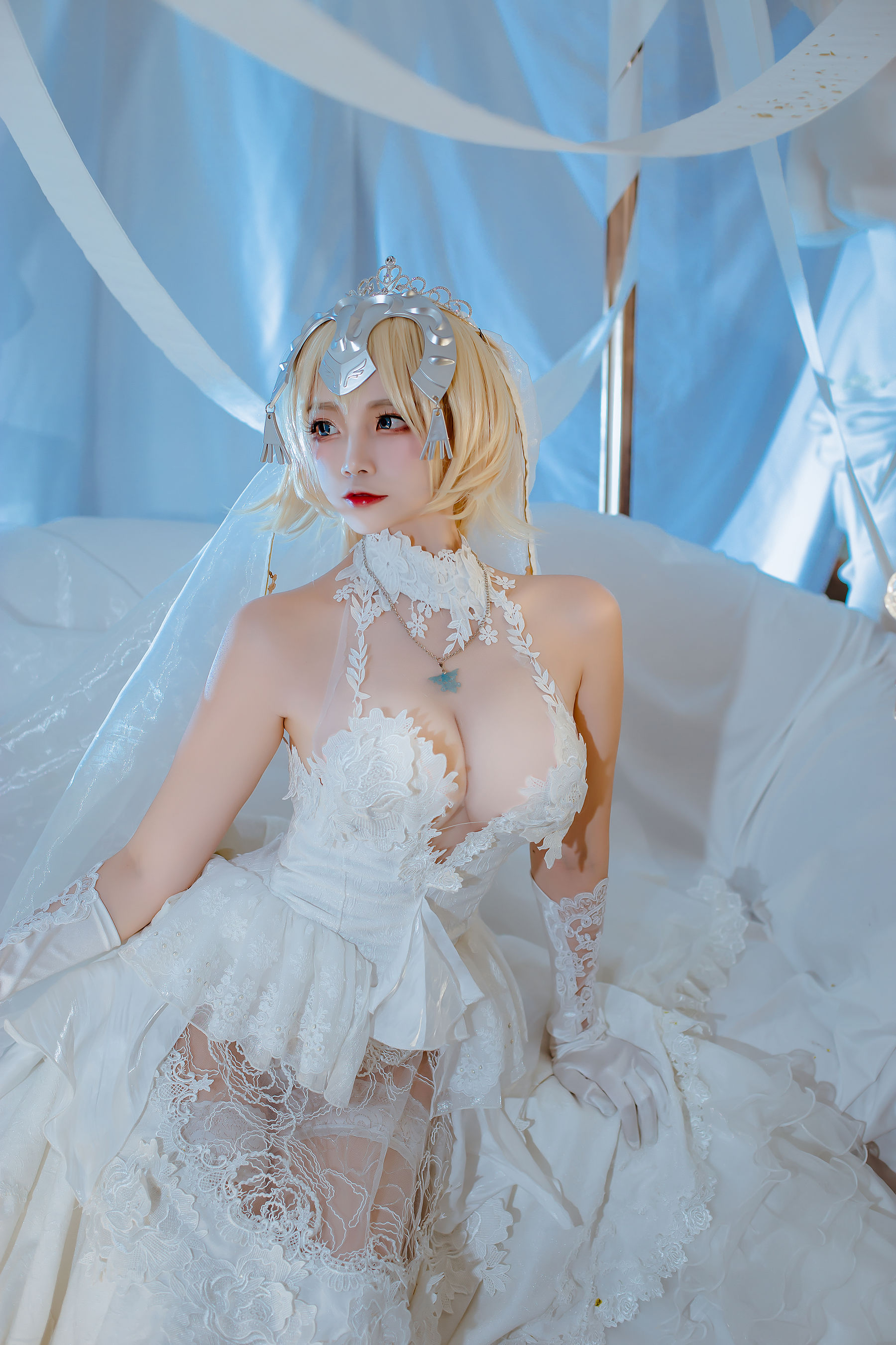 人气Coser二佐Nisa – fate贞德花嫁 [12P]