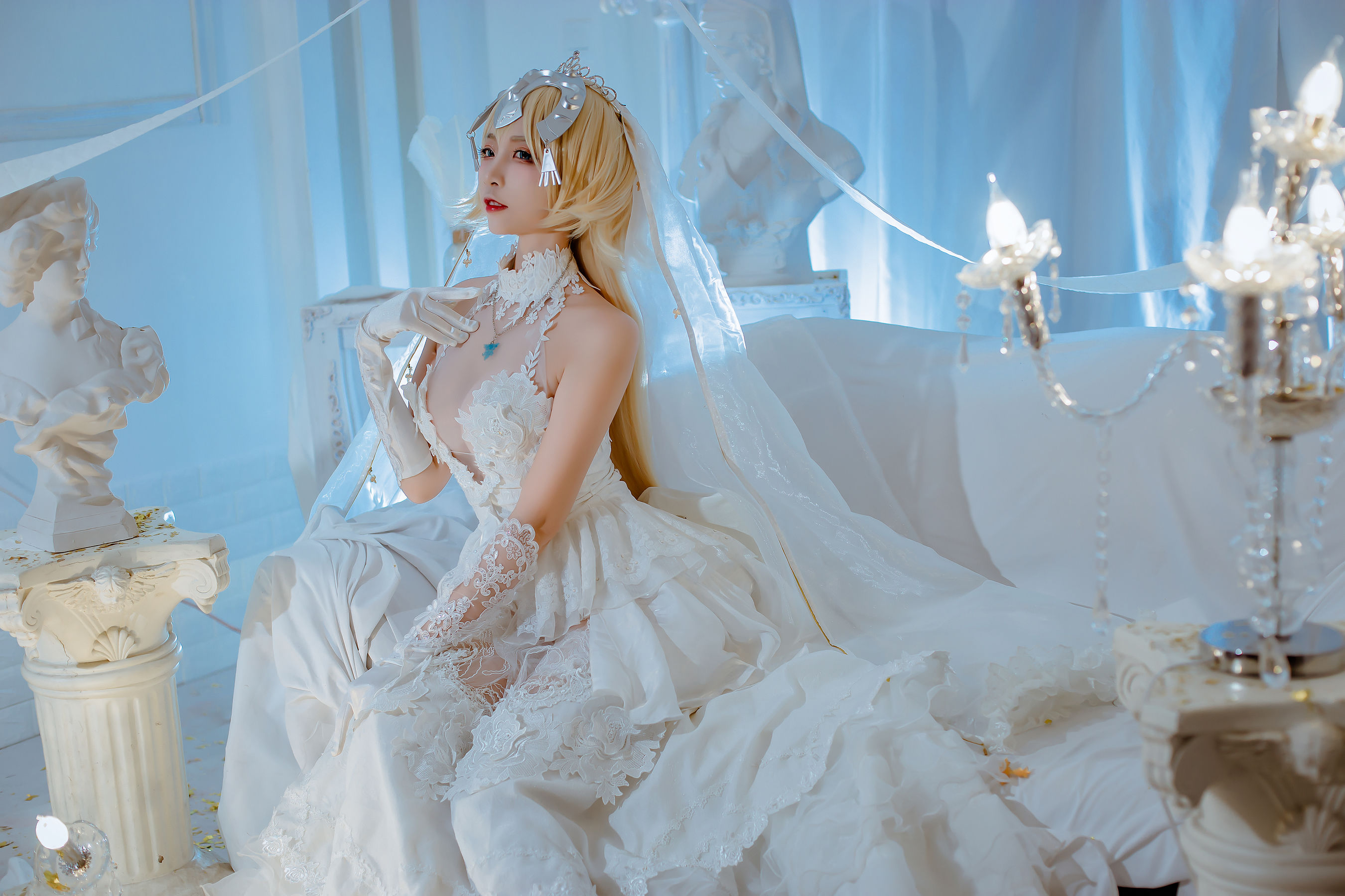 人气Coser二佐Nisa – fate贞德花嫁 [12P]