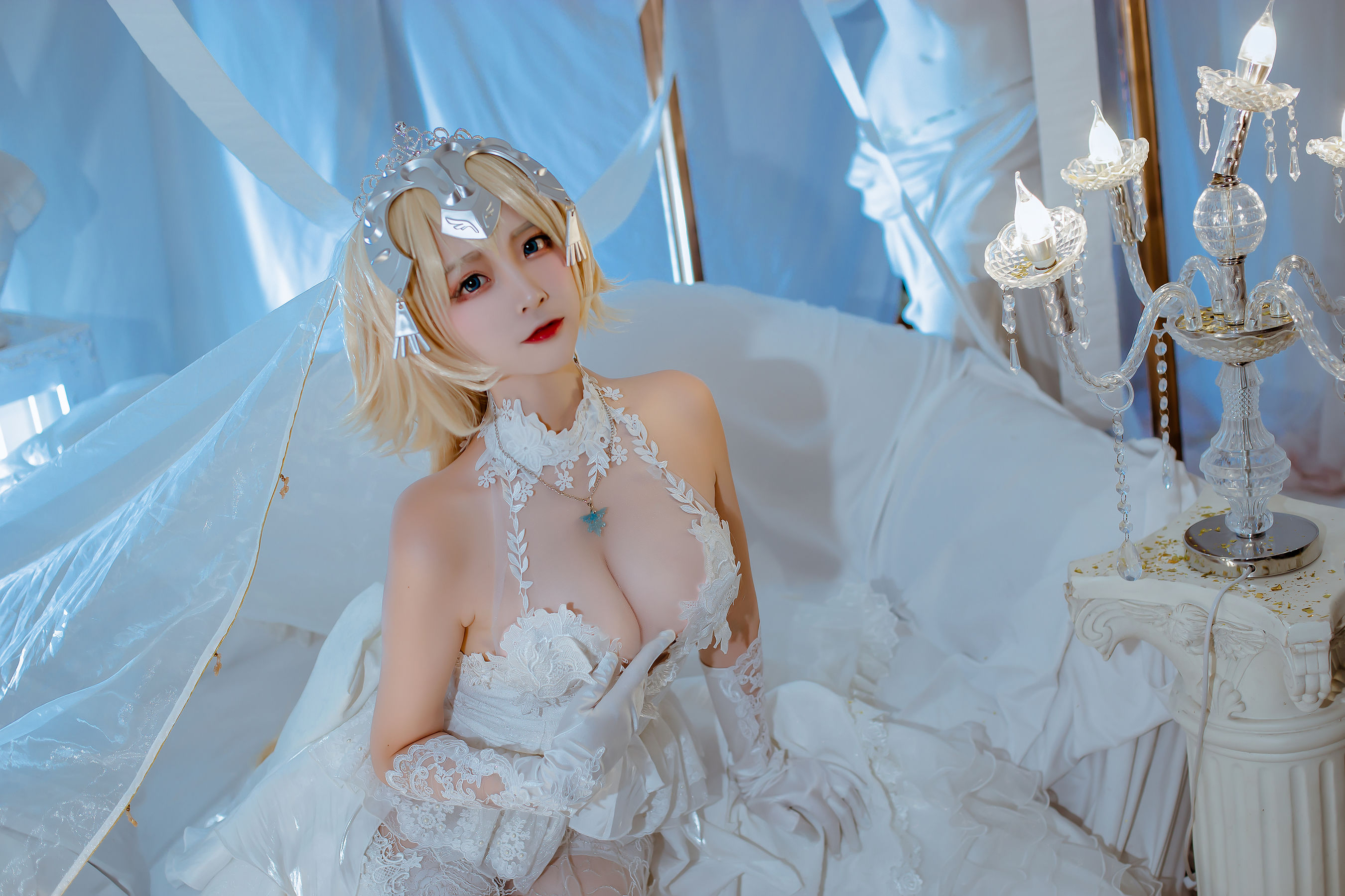 人气Coser二佐Nisa – fate贞德花嫁 [12P]