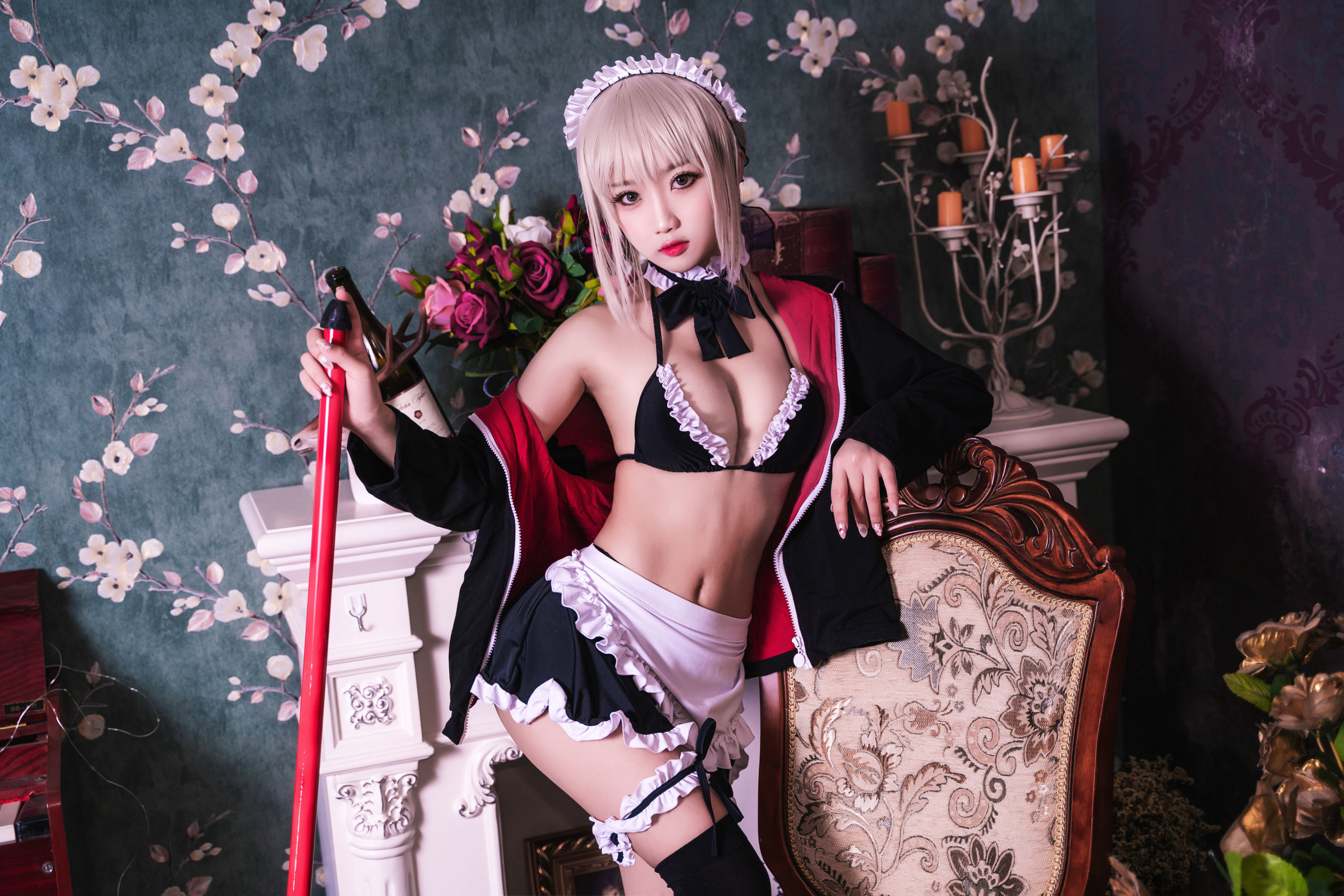 [萝莉COS] 鬼畜瑶 – 黑丝女仆 [26P]