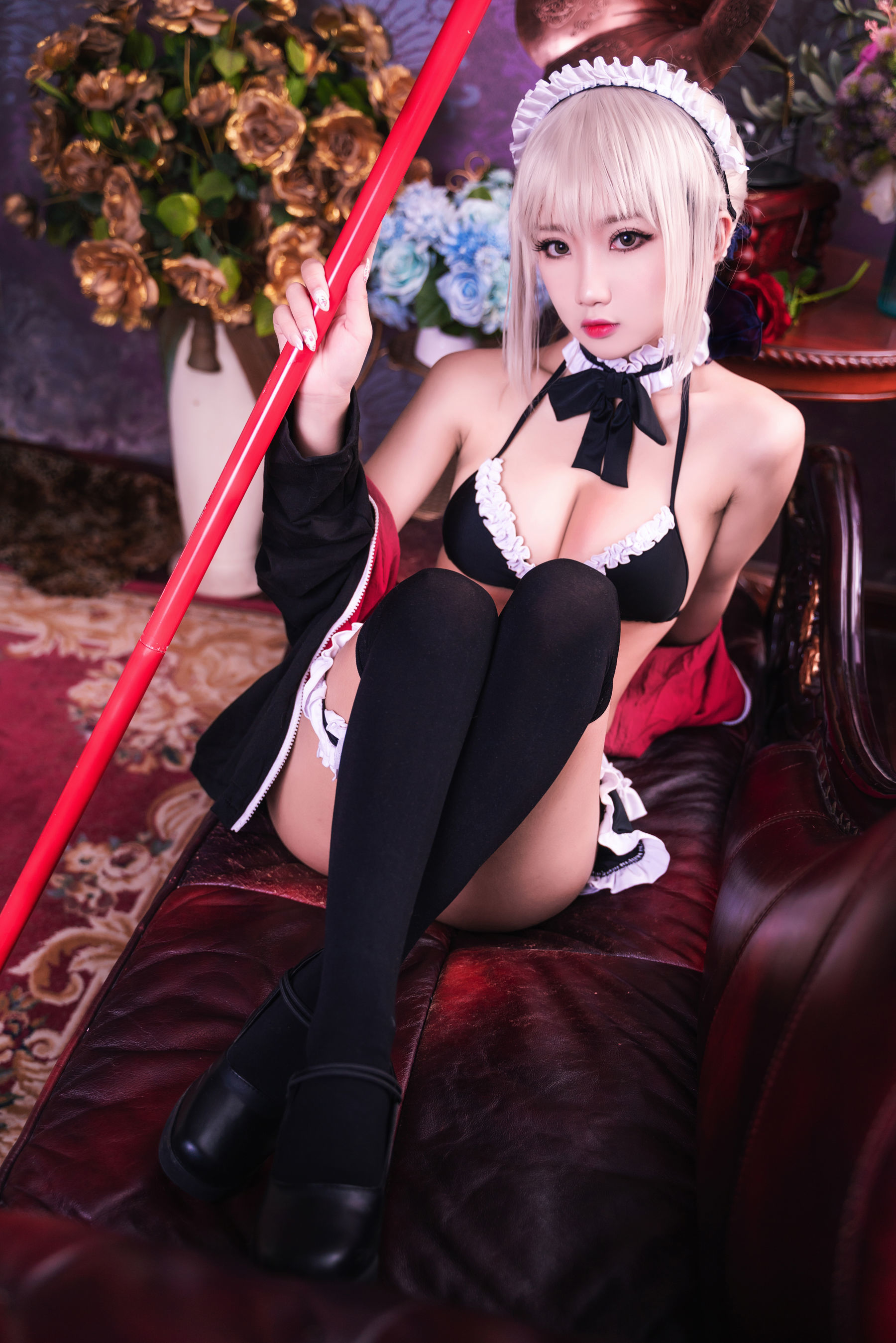[萝莉COS] 鬼畜瑶 – 黑丝女仆 [26P]
