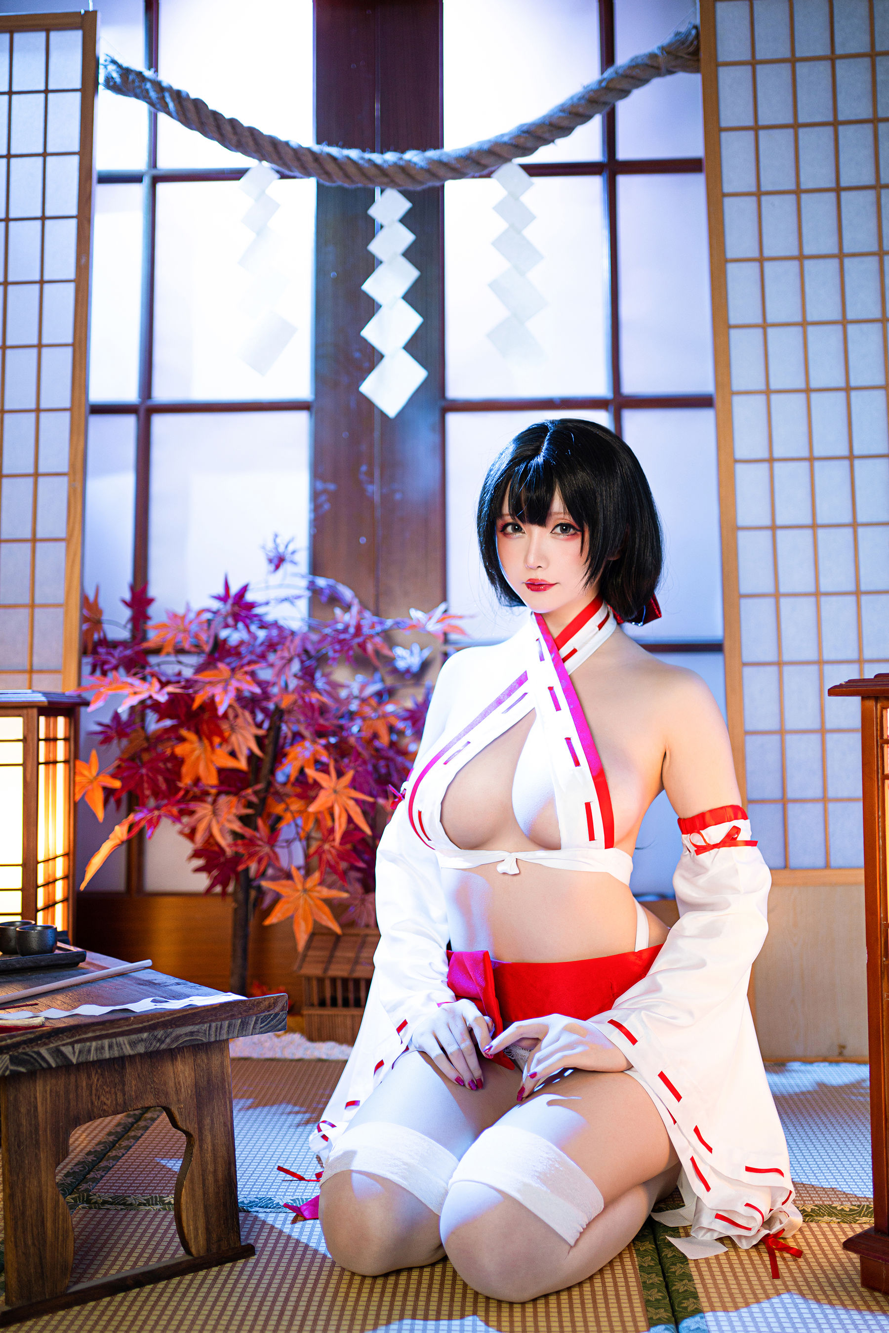 Coser小姐姐星之迟迟 – 新春巫女 [60P]