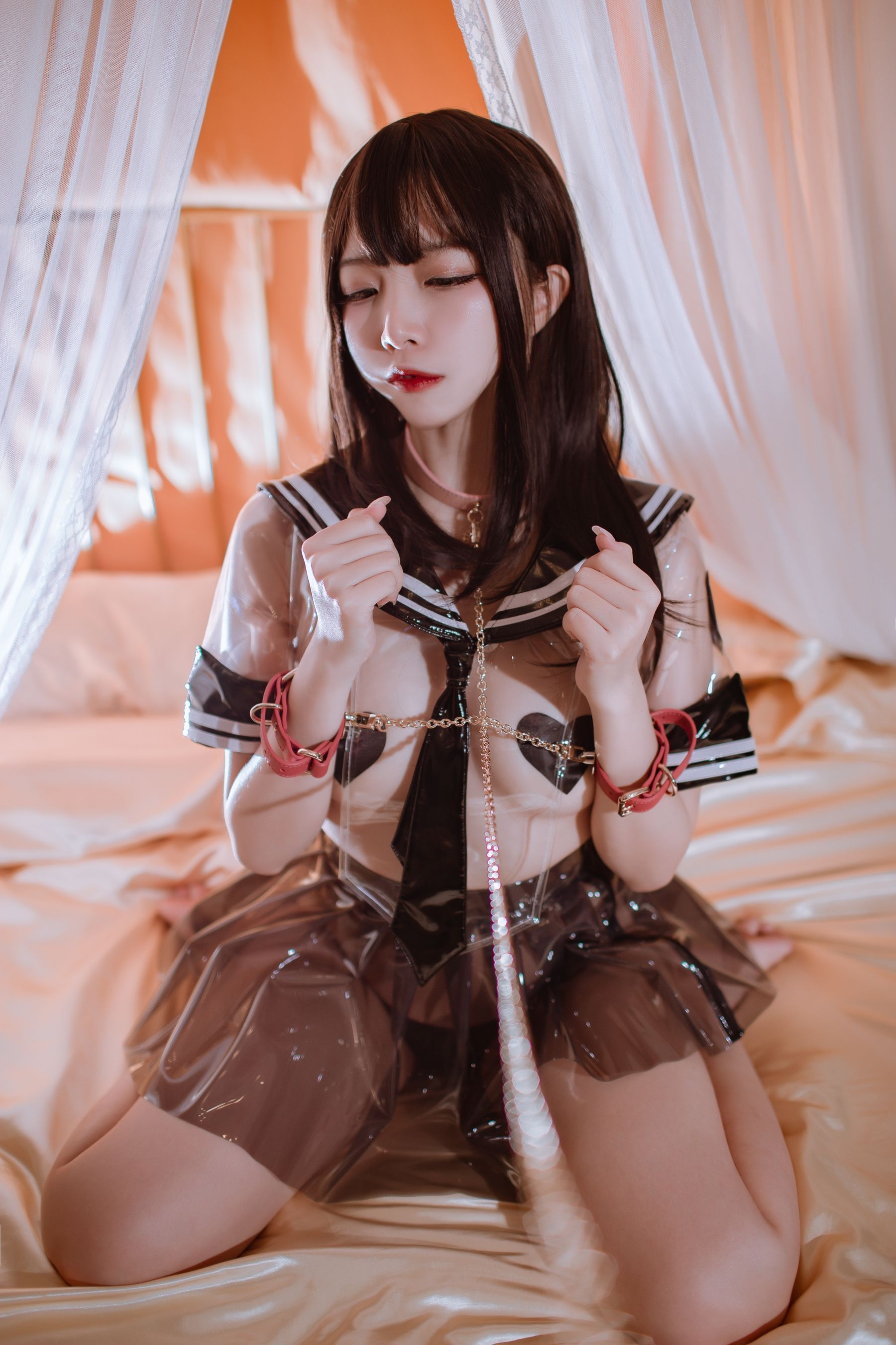 人气Coser二佐Nisa – 透明JK [40P]
