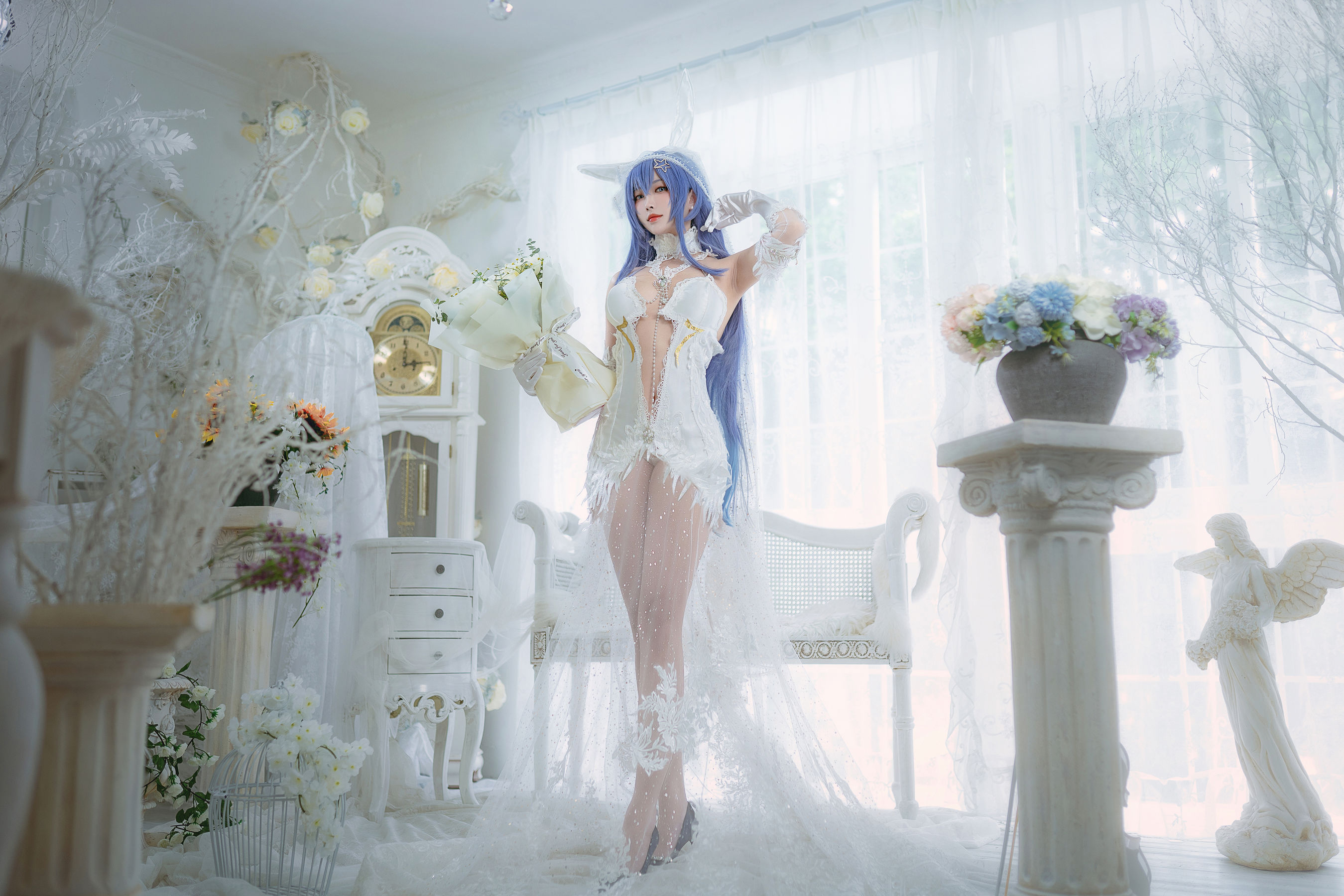 宫本桜 – 花园花嫁 [27P]