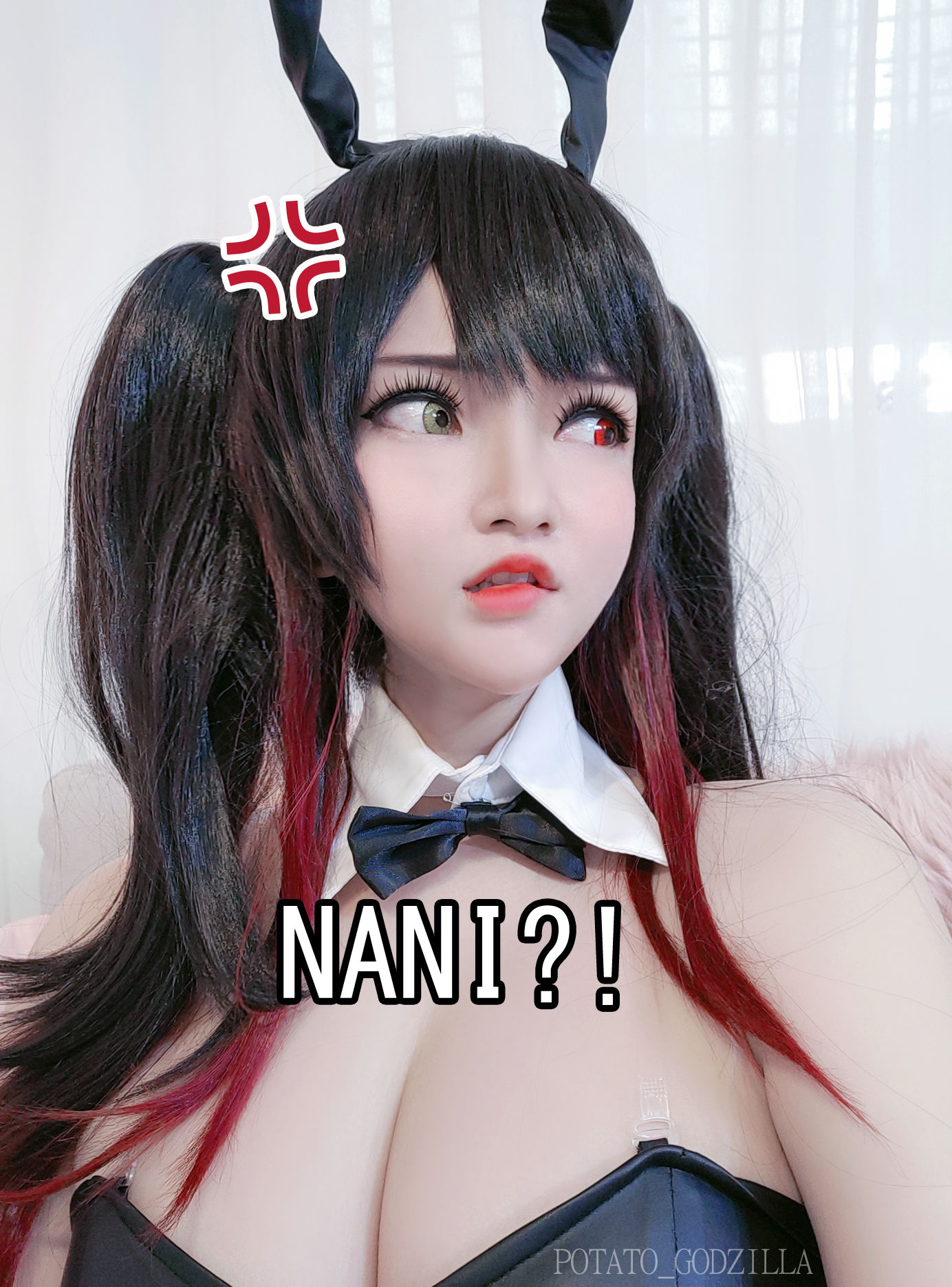 Coser小姐姐Potato Godzilla – Kurumi Tokisaki Bunny Girl [35P]