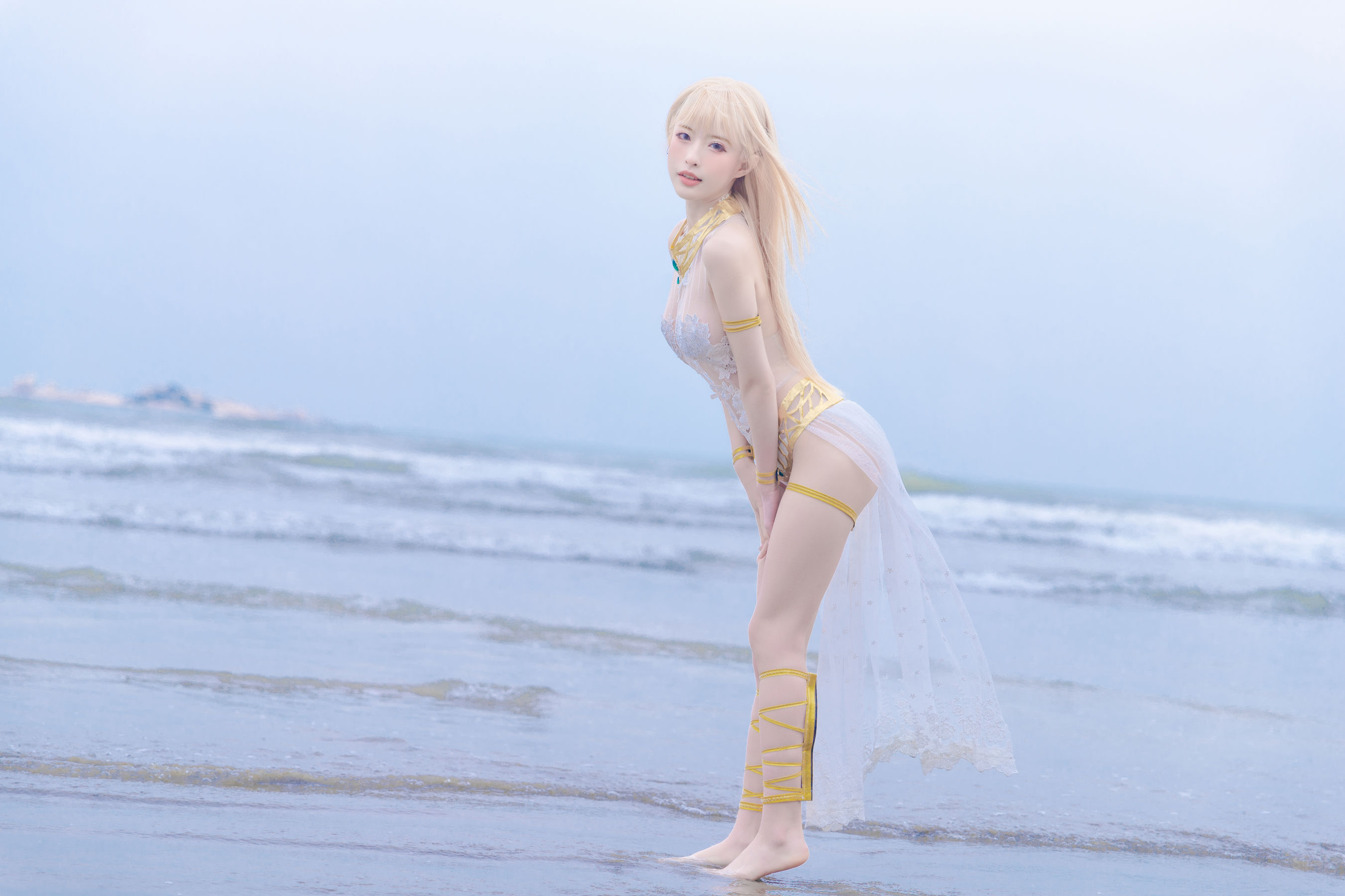 尤物清水由乃 – 玛丽萝丝白色泳衣 [33P]