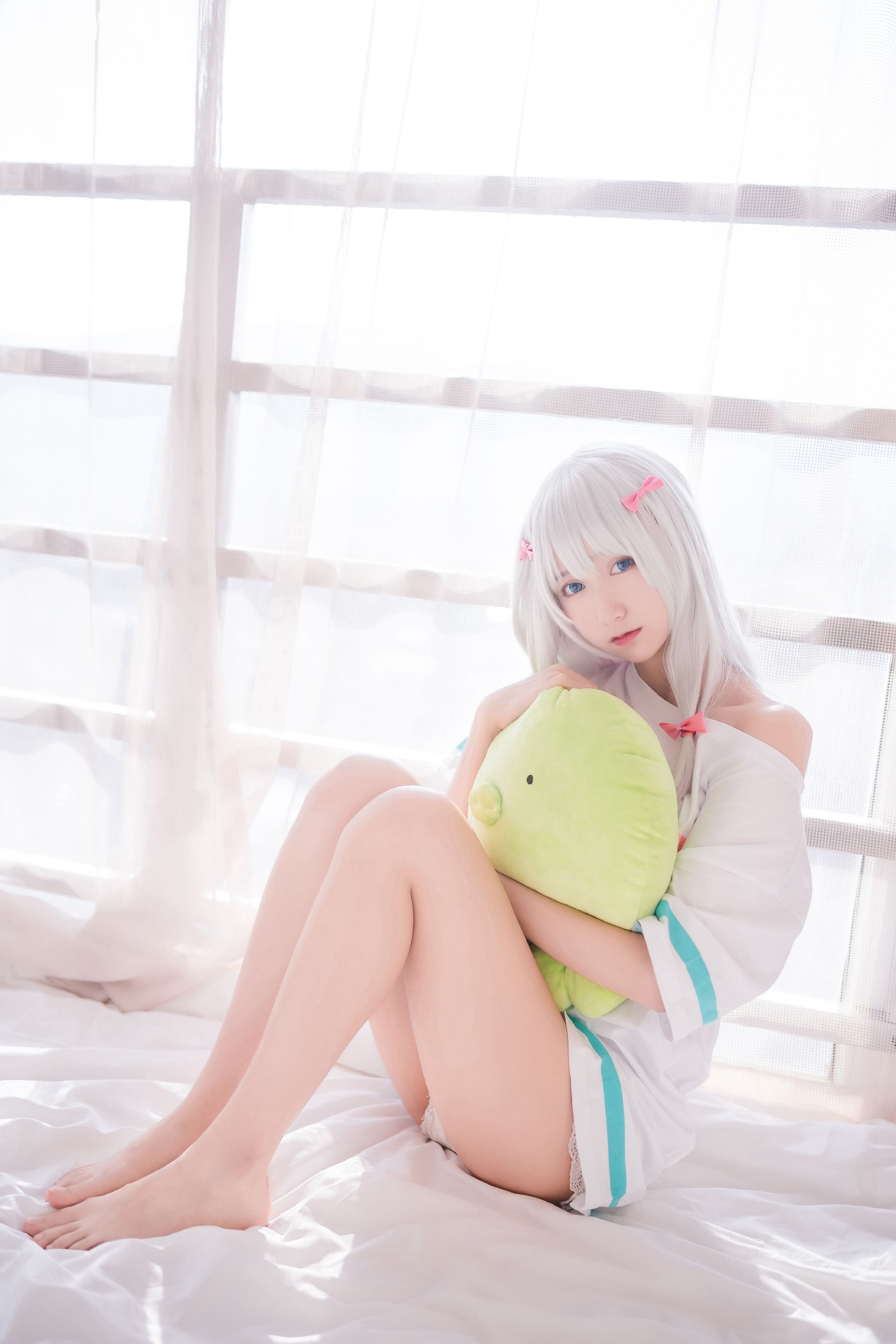 [萝莉COS] 木绵绵OwO – 白发魔女 [47P]