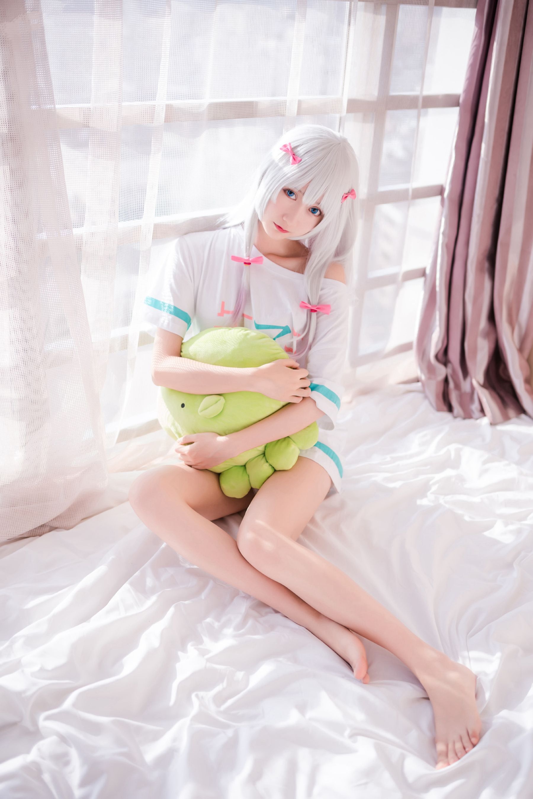 [萝莉COS] 木绵绵OwO – 白发魔女 [47P]