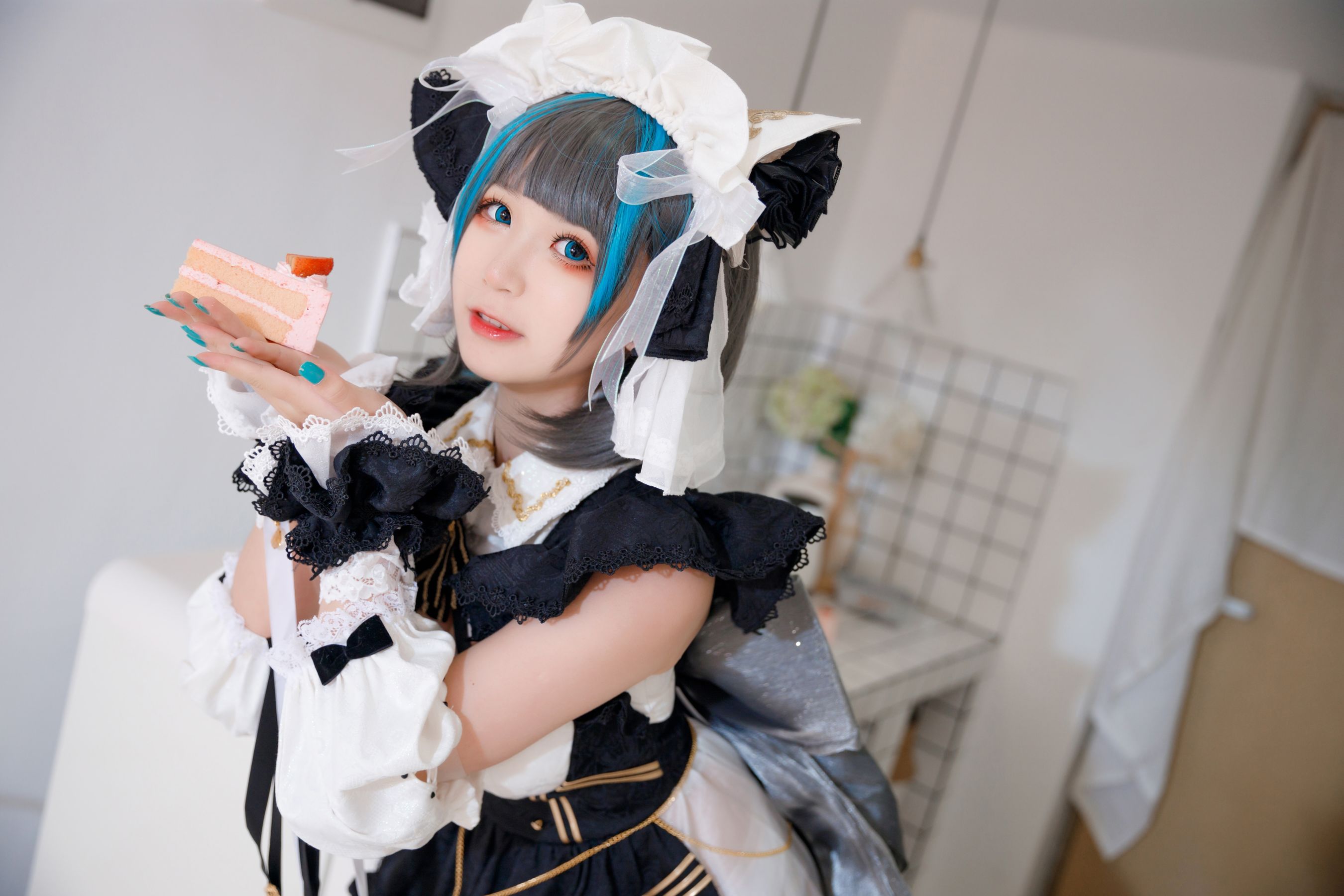[Cosplay写真] 动漫博主樱落酱w – 柴郡 [28P]