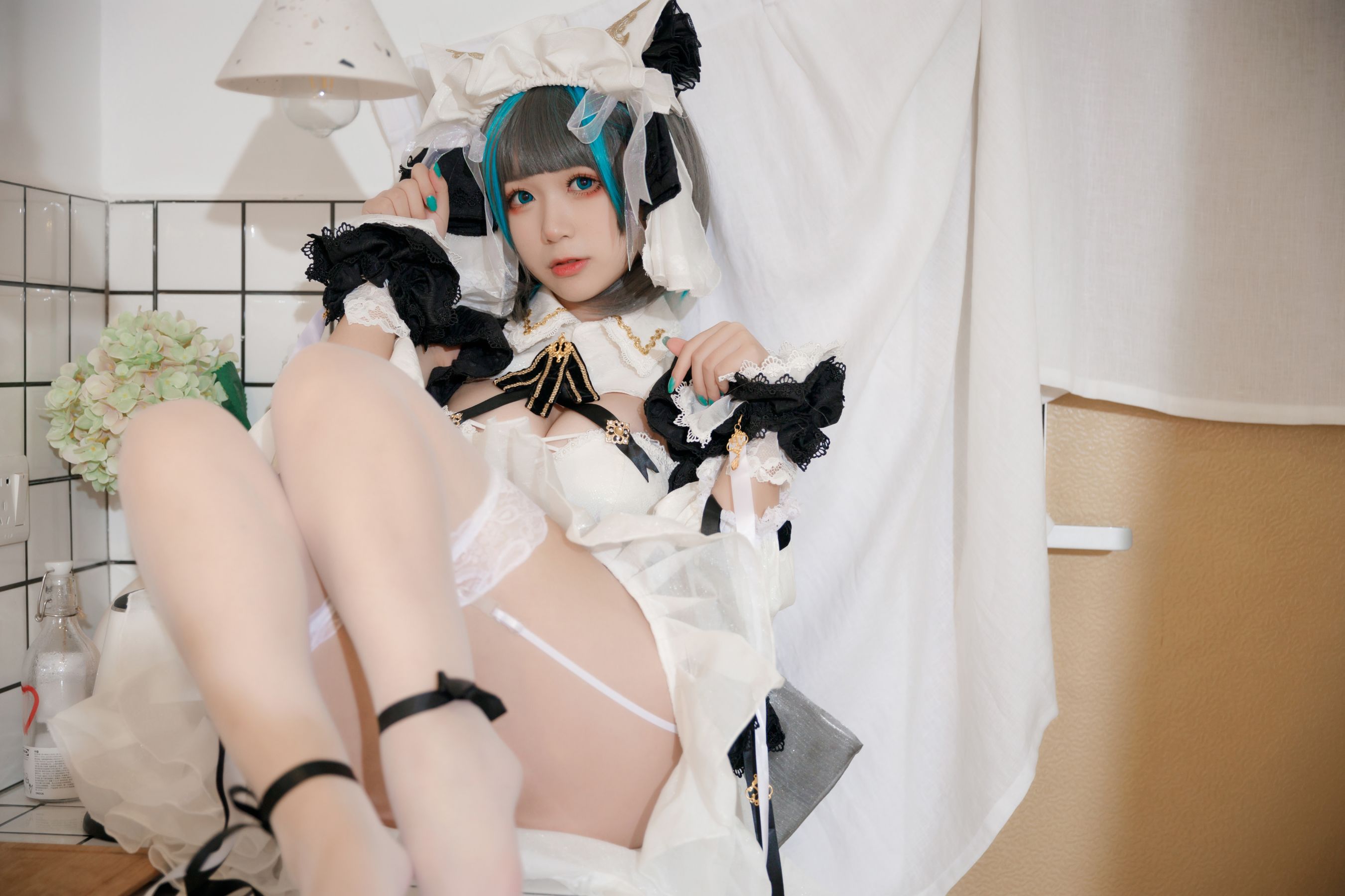 [Cosplay写真] 动漫博主樱落酱w – 柴郡 [28P]