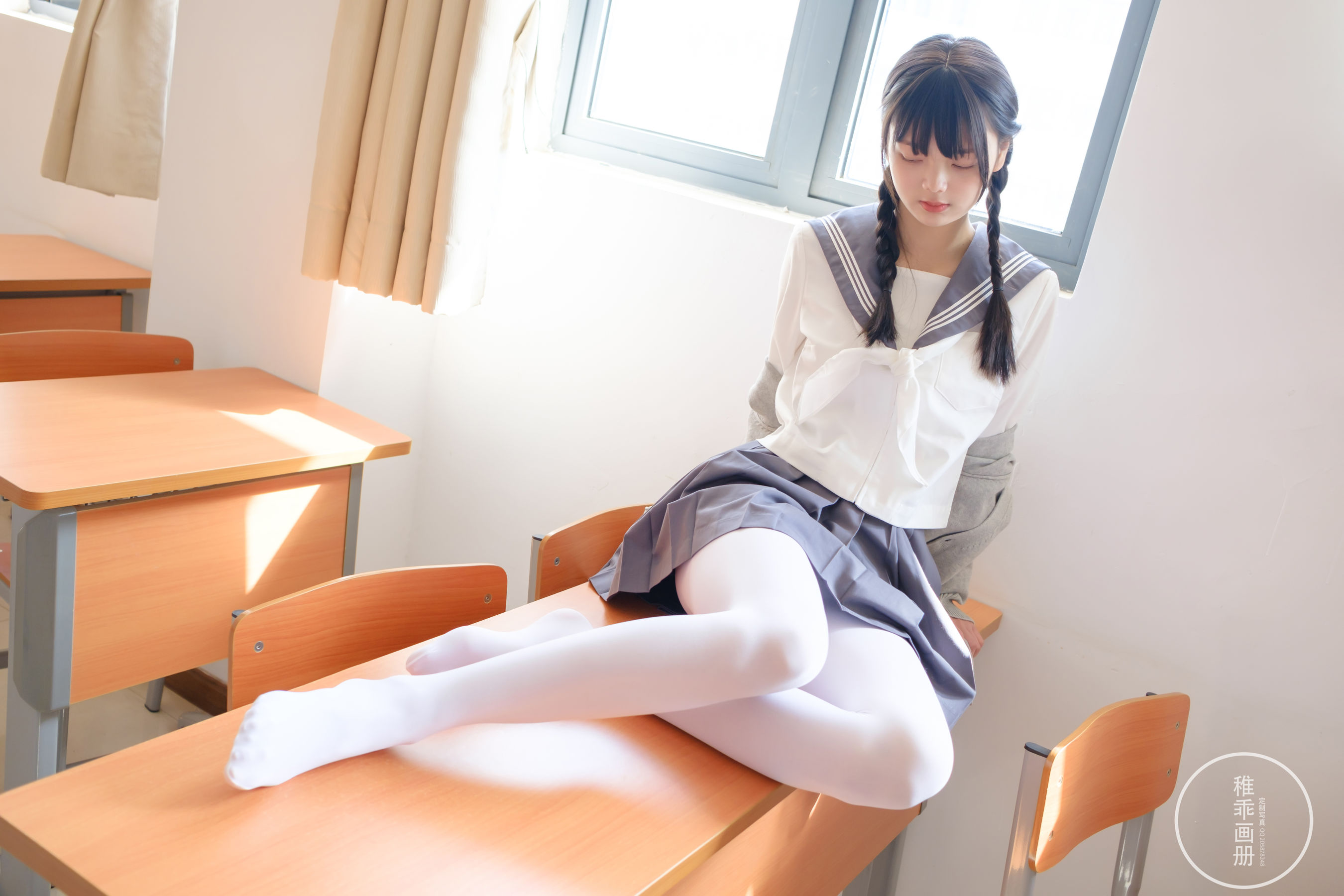 柴系小乖(稚乖画册) – 晴空 赤西夜夜 80D白丝 [71P]