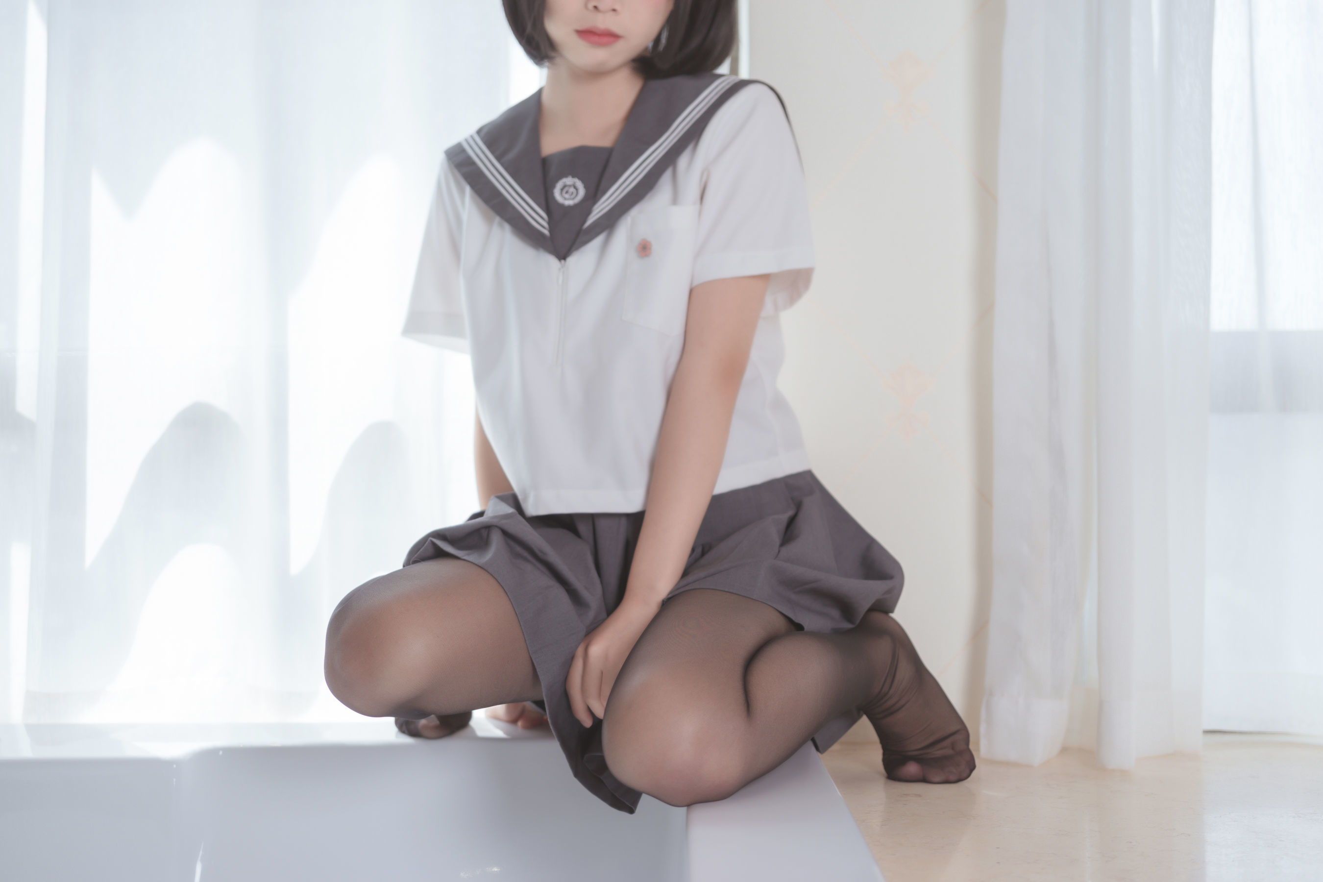 [萝莉COS] 面饼仙儿 – 脑内少女 黑丝JK [25P]