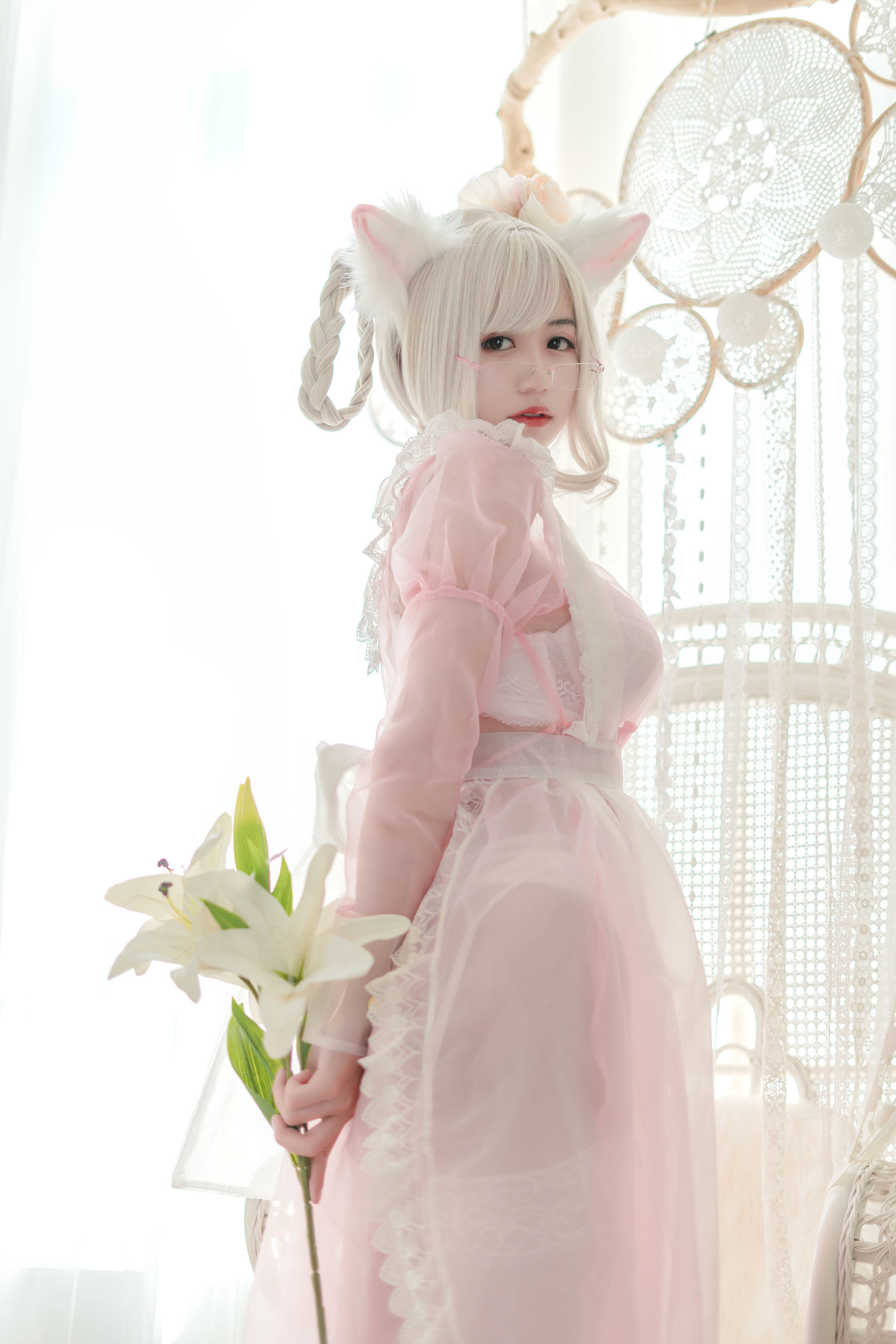 动漫博主小仓千代w – 透明粉色女仆 [24P]