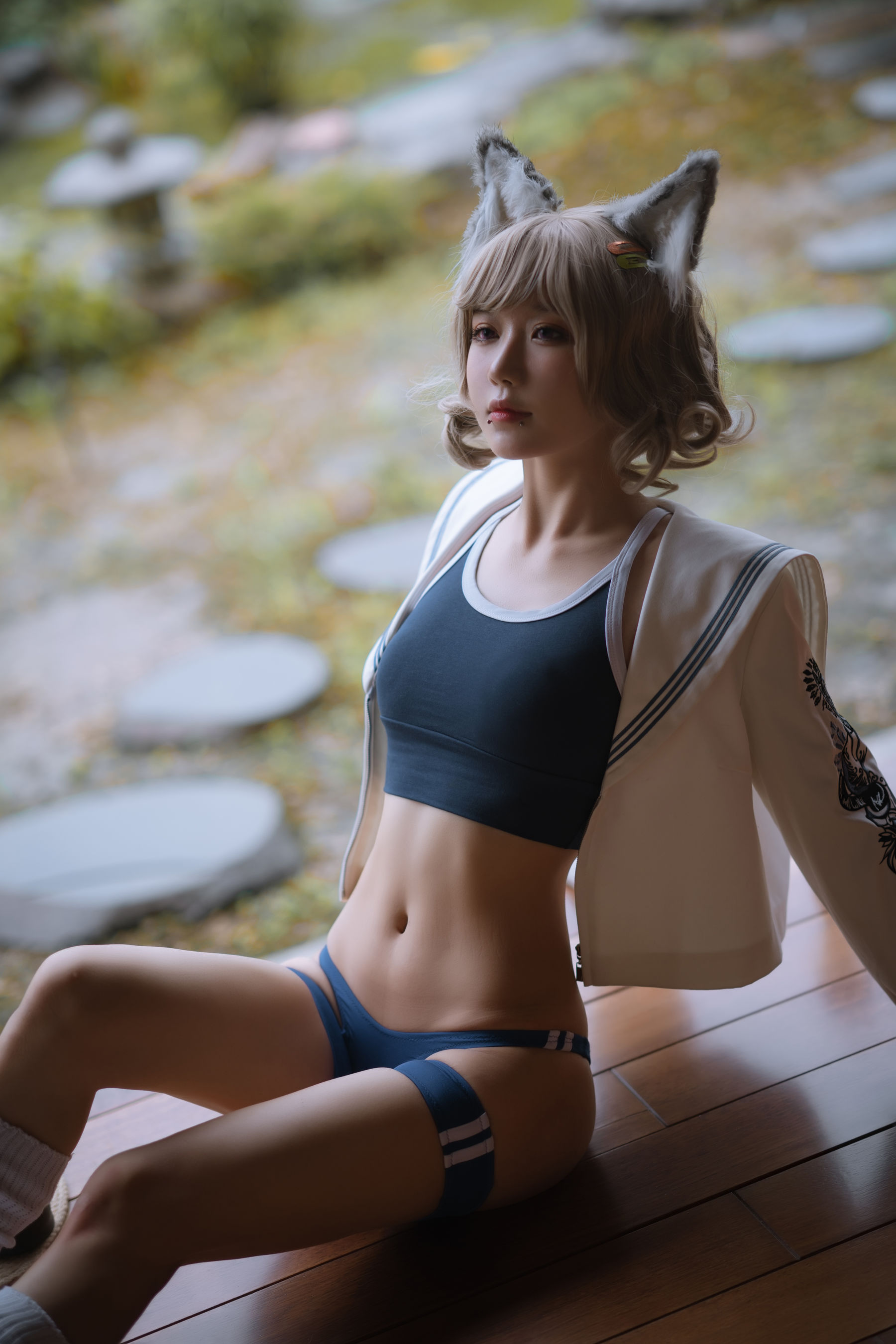动漫博主阿包也是兔娘 – X型体操服 [30P]