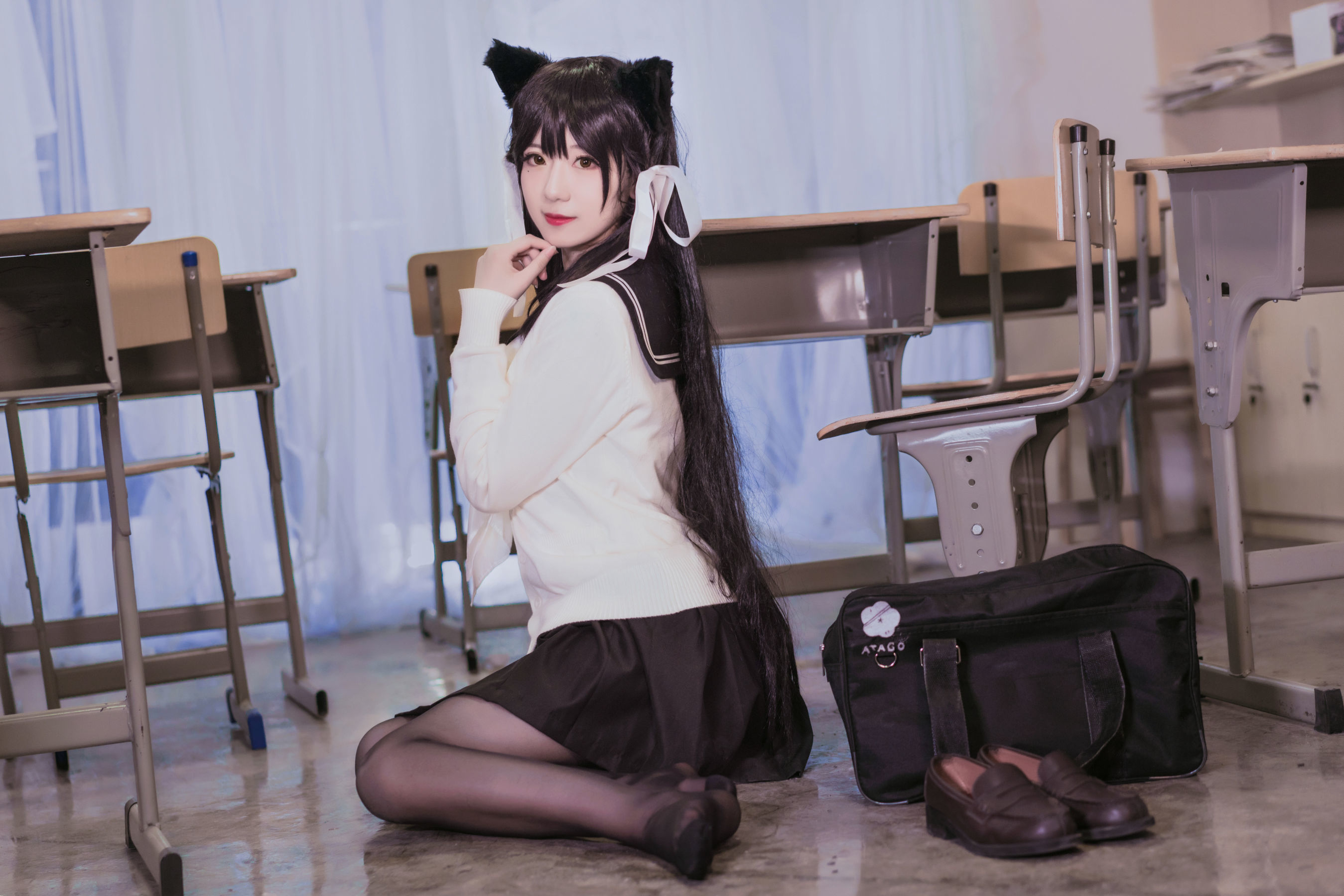 小姐姐弥音音ww 爱宕校服 [11P]