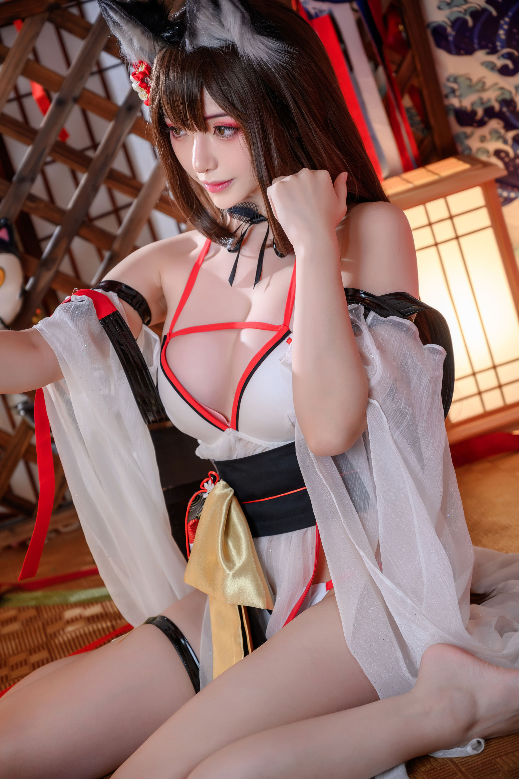 动漫博主雯妹 – 天城水着 [40P]