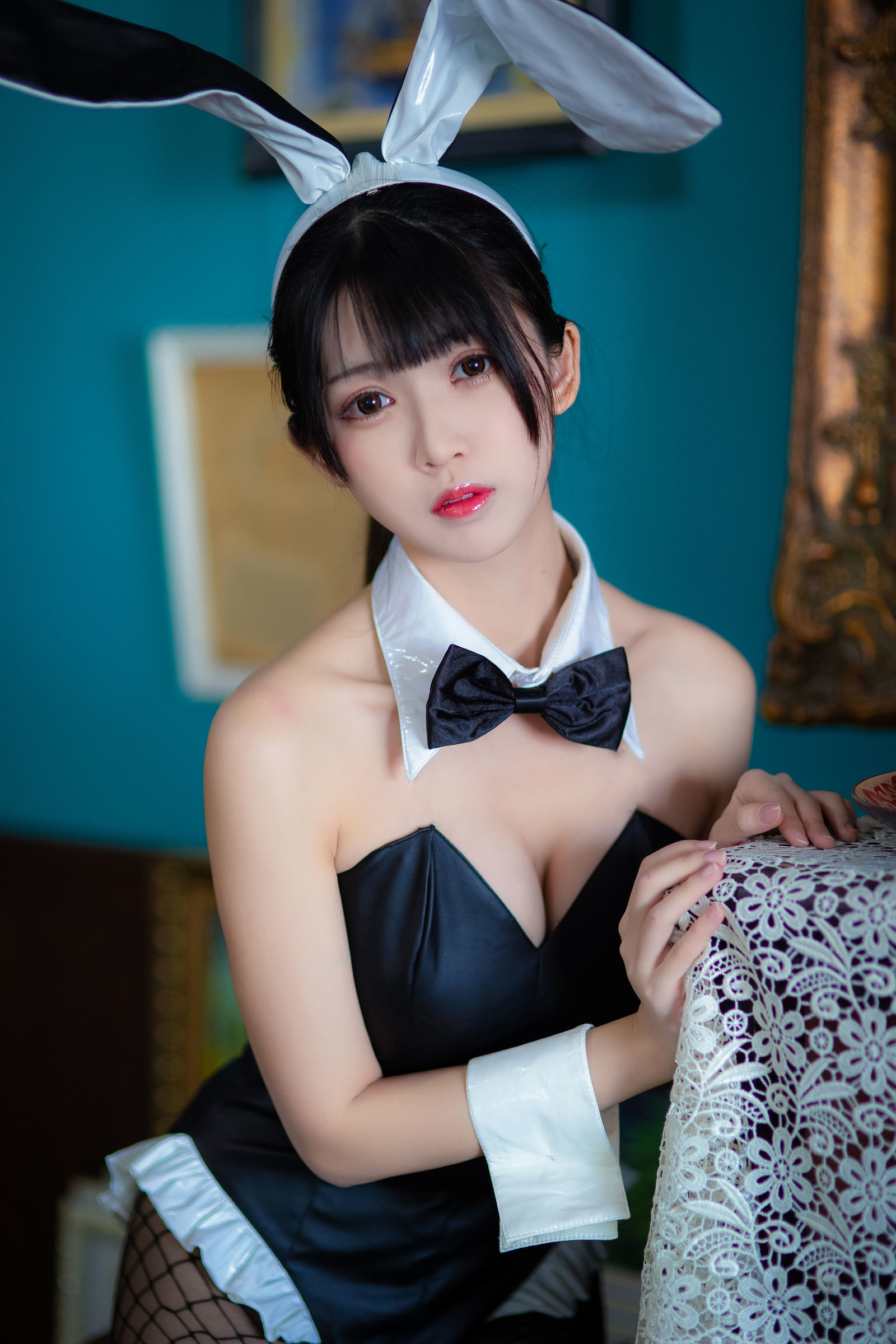 [萝莉COS] 鳗鱼霏儿 – 加藤惠 兔女郎 [25P]
