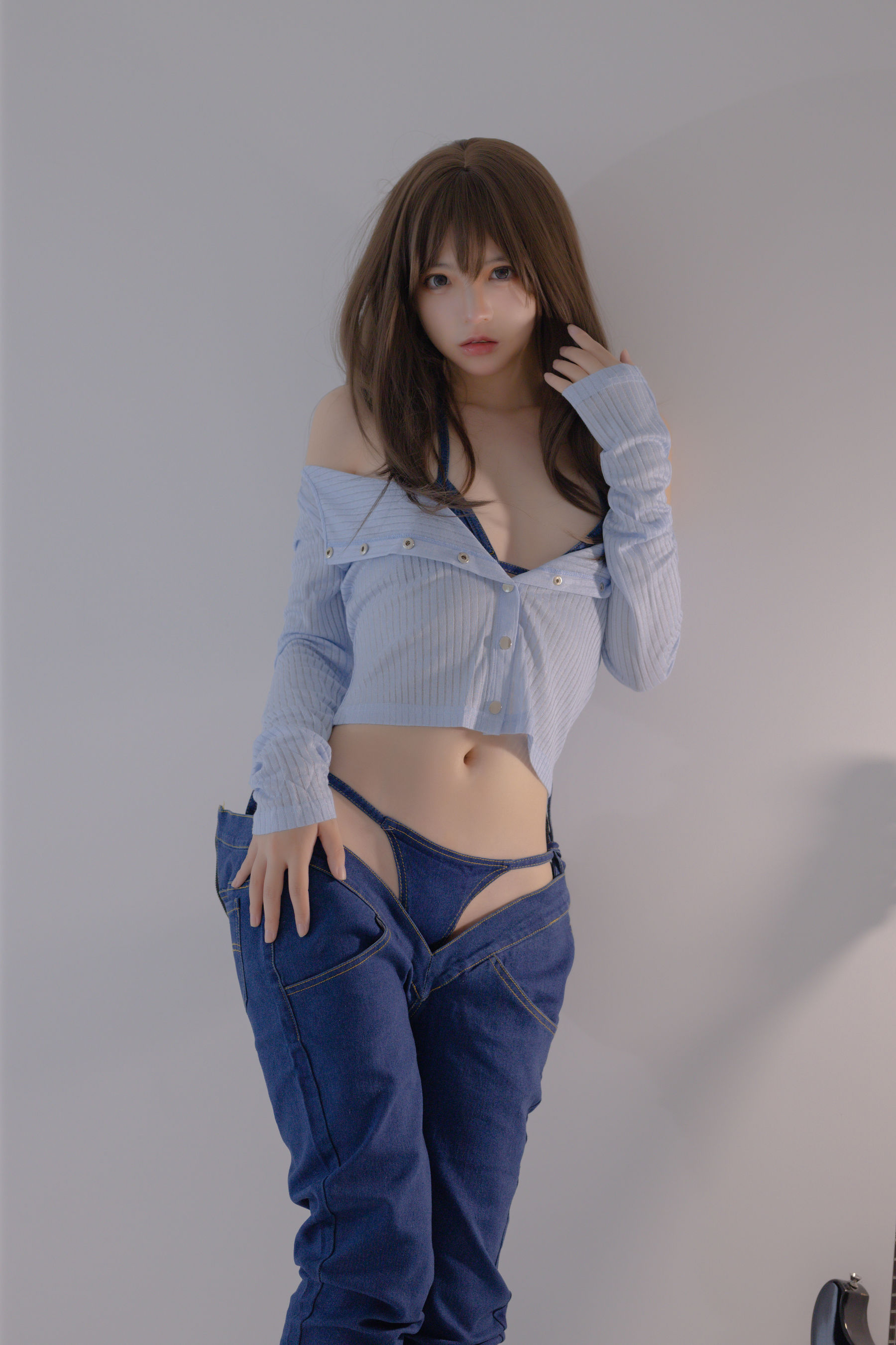疯猫ss – 2022夏日限定 吉他妹妹 牛仔裤 [20P]