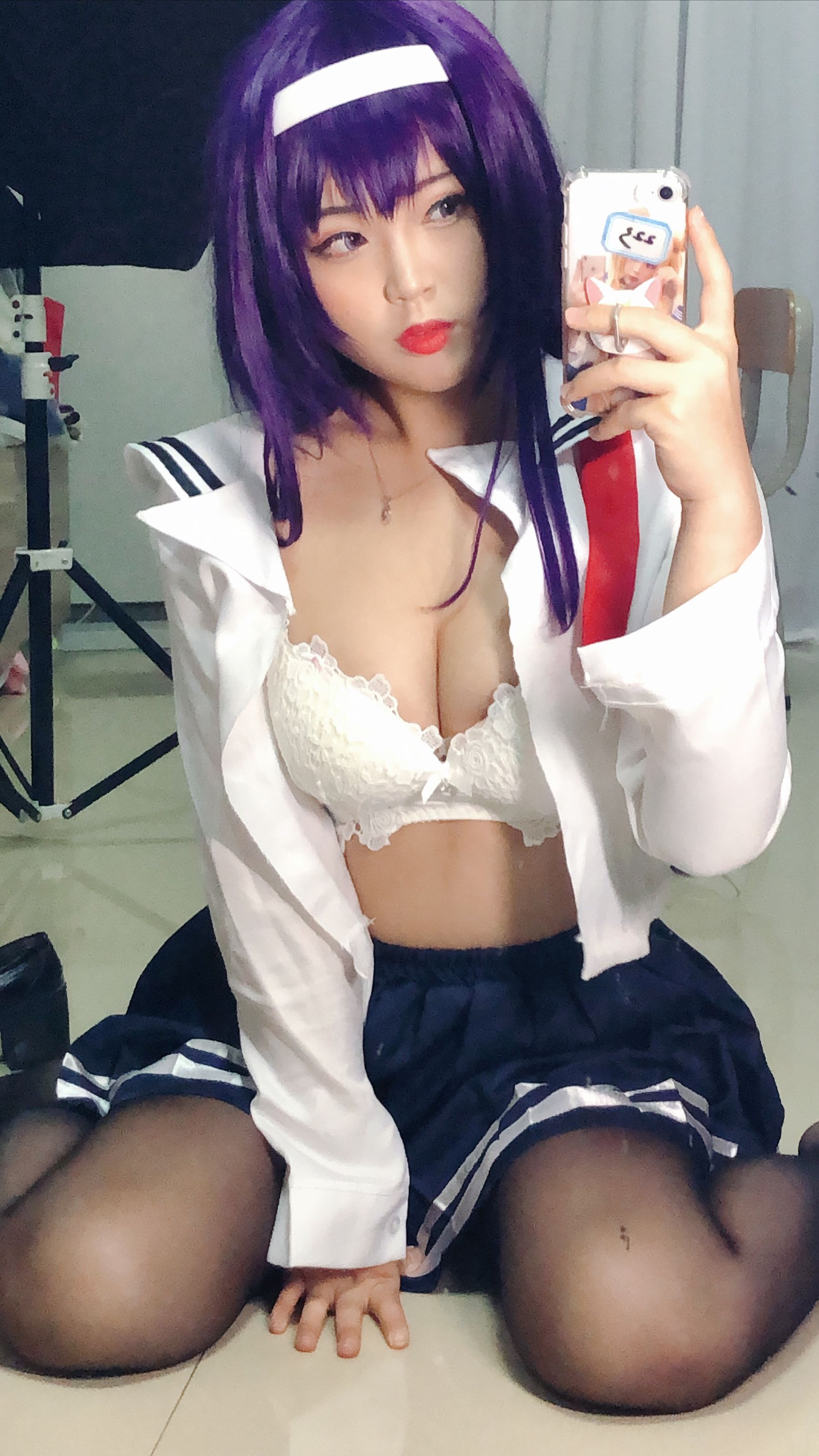 [Cosplay写真] 萌系小姐姐-白烨- – 学姐校服 [26P]