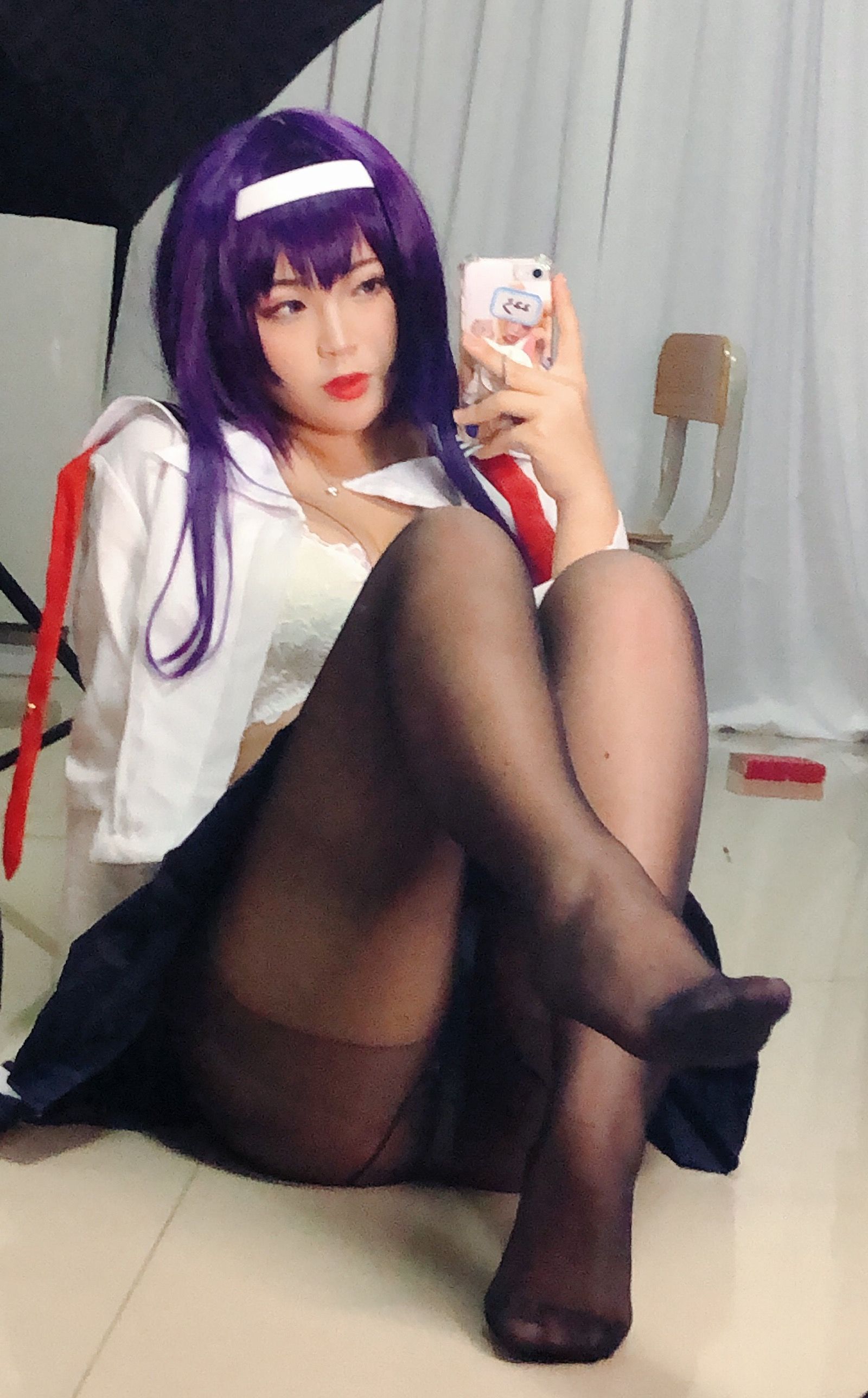 [Cosplay写真] 萌系小姐姐-白烨- – 学姐校服 [26P]