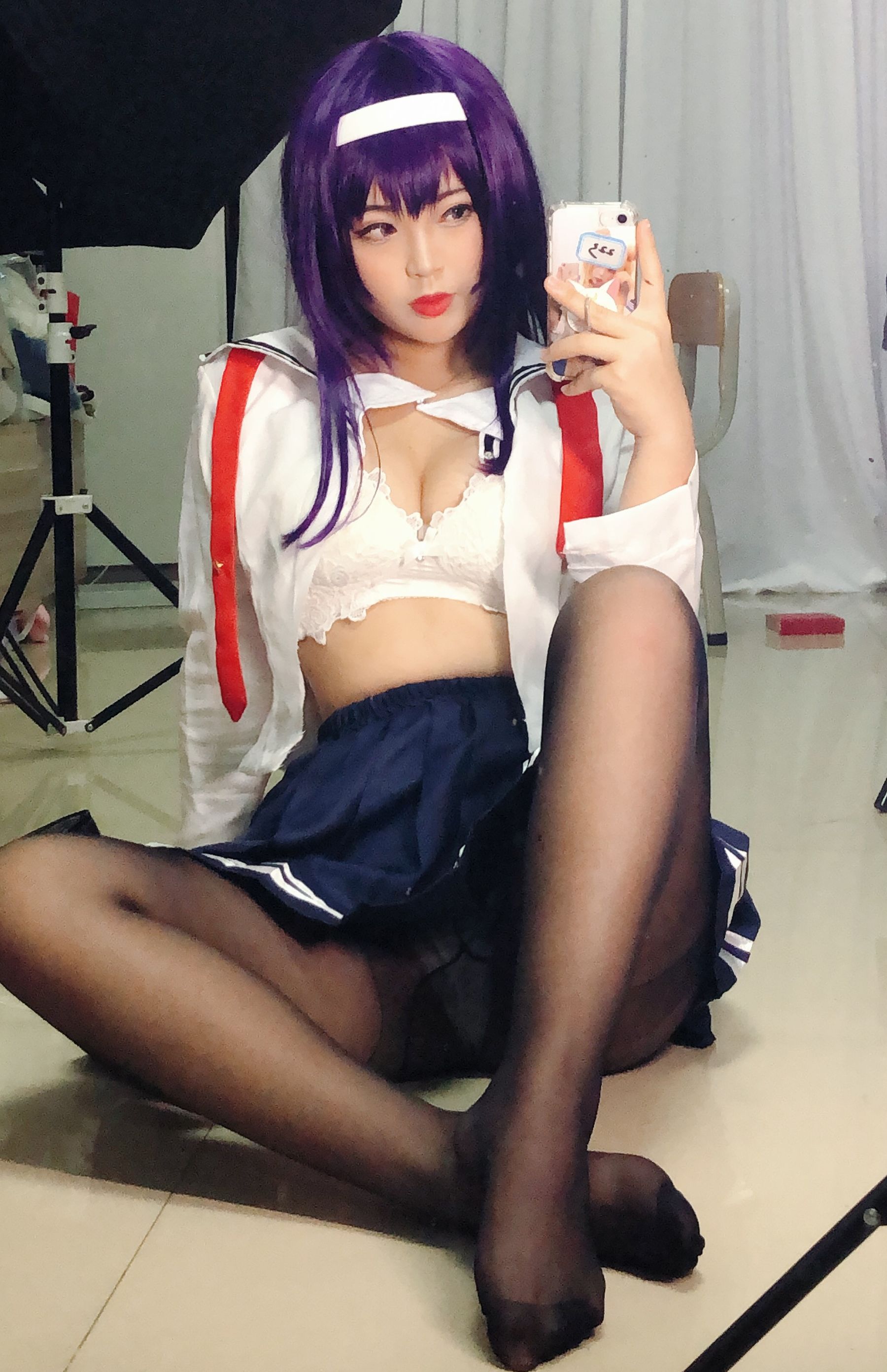 [Cosplay写真] 萌系小姐姐-白烨- – 学姐校服 [26P]