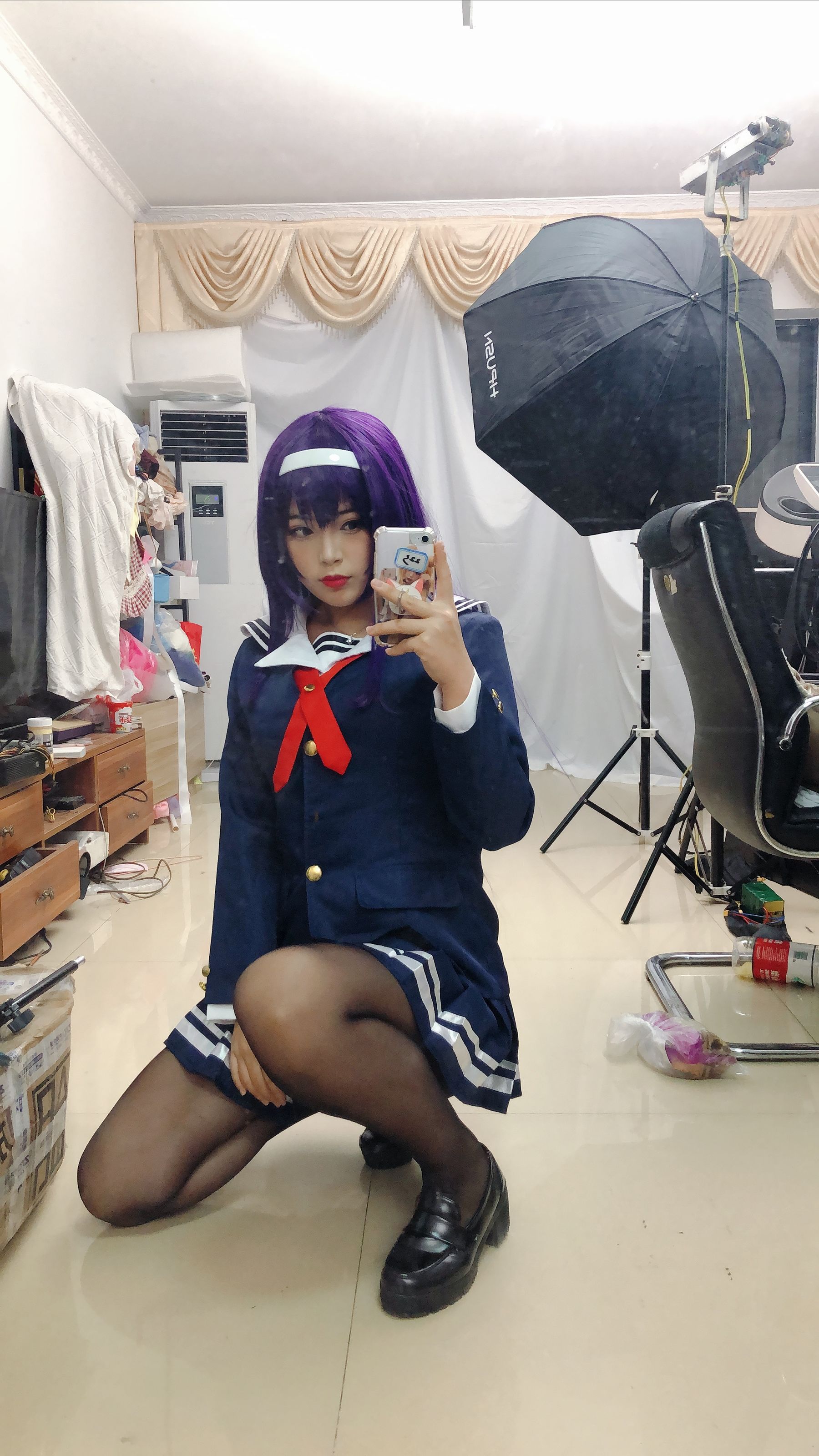 [Cosplay写真] 萌系小姐姐-白烨- – 学姐校服 [26P]