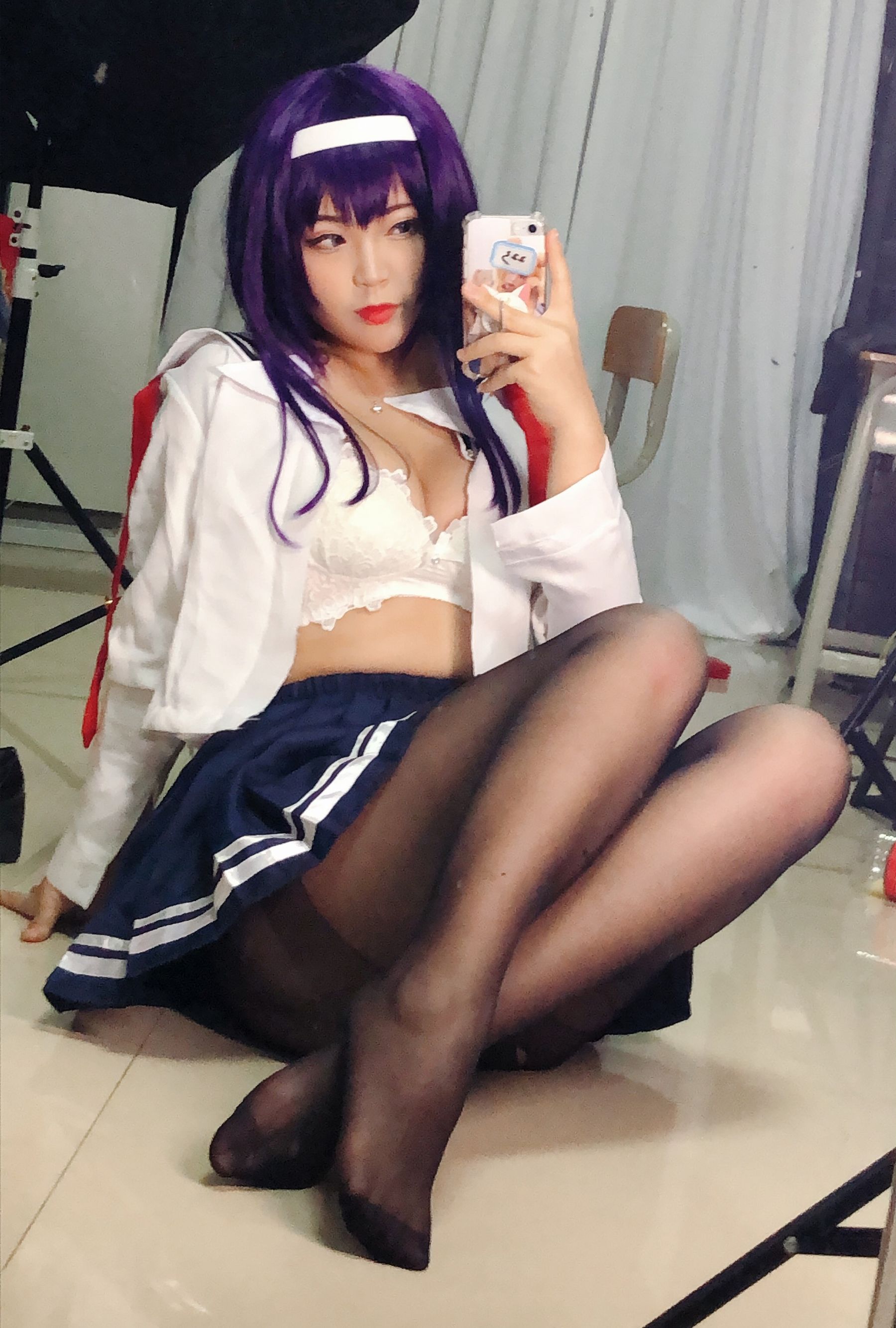 [Cosplay写真] 萌系小姐姐-白烨- – 学姐校服 [26P]