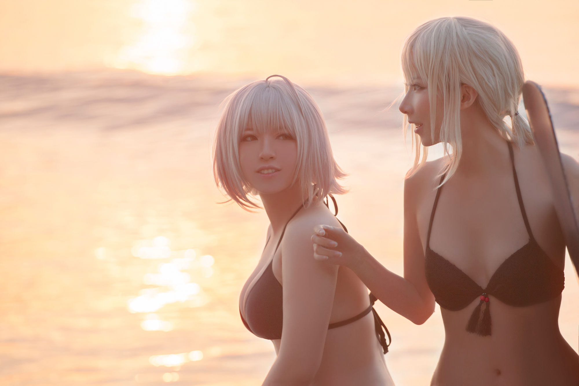 半半子&索索sophia – 海边泳装 [40P]