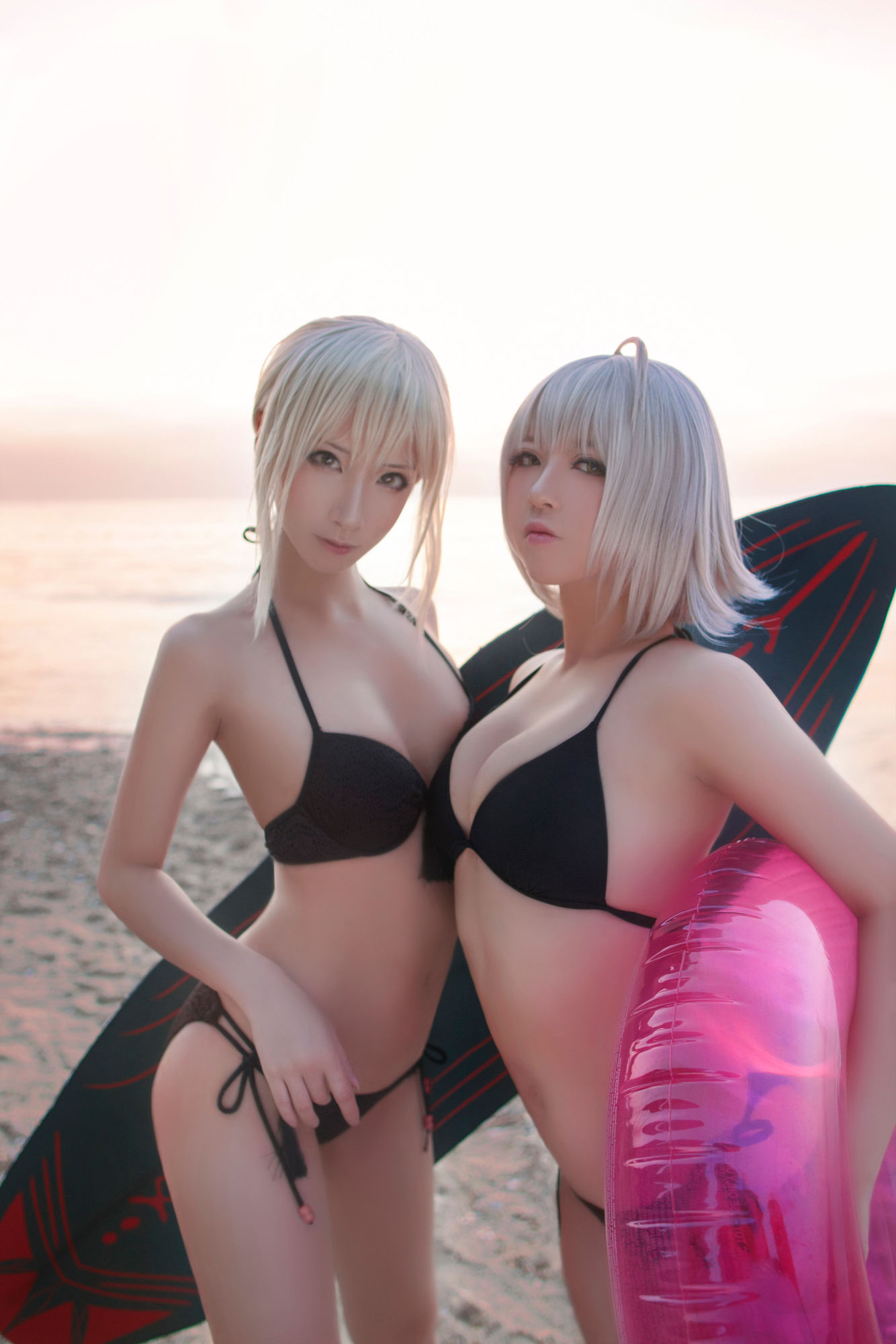 半半子&索索sophia – 海边泳装 [40P]