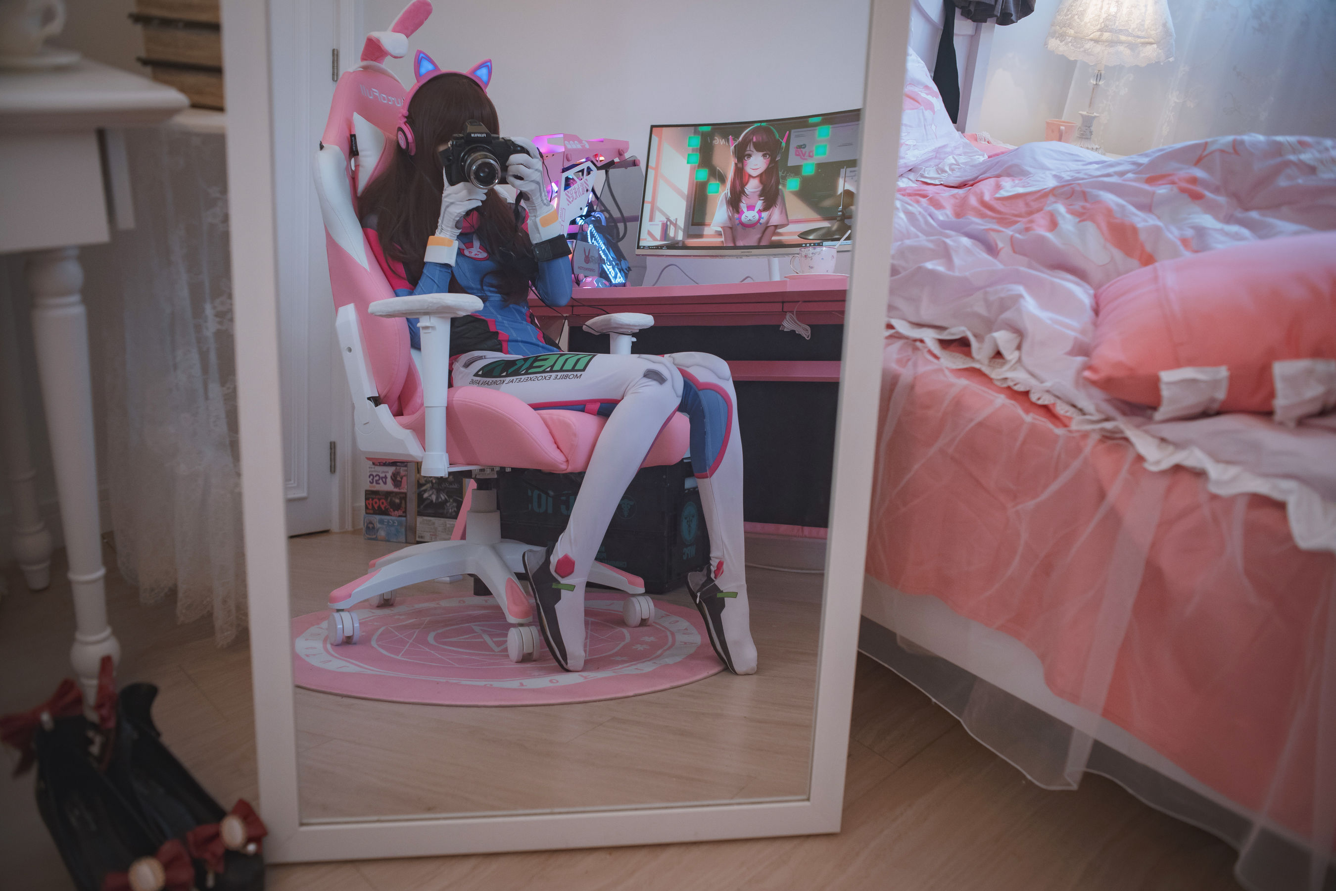 福利姬木花琳琳是勇者 – オーバーウォッチD.VA [52P]