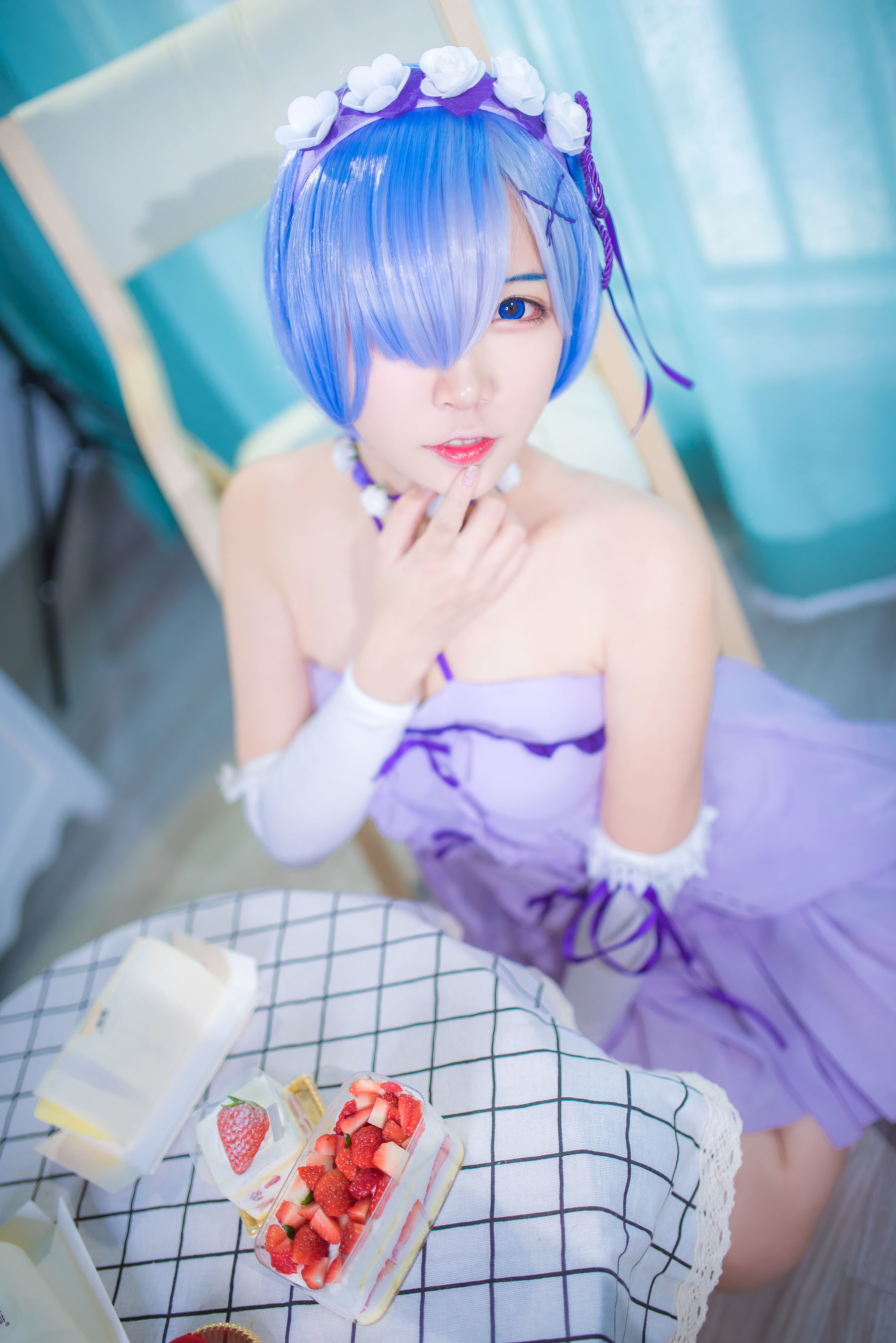 人气Coser二佐Nisa – 蕾姆生日 [12P]