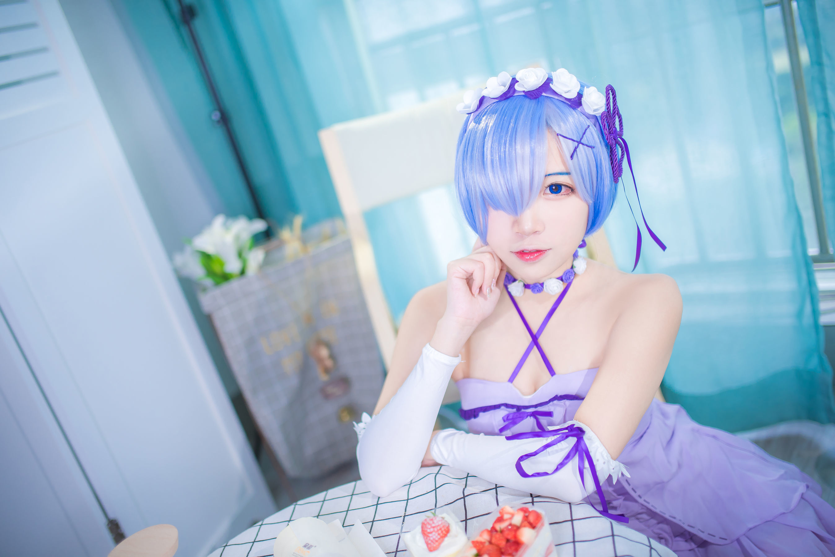 人气Coser二佐Nisa – 蕾姆生日 [12P]