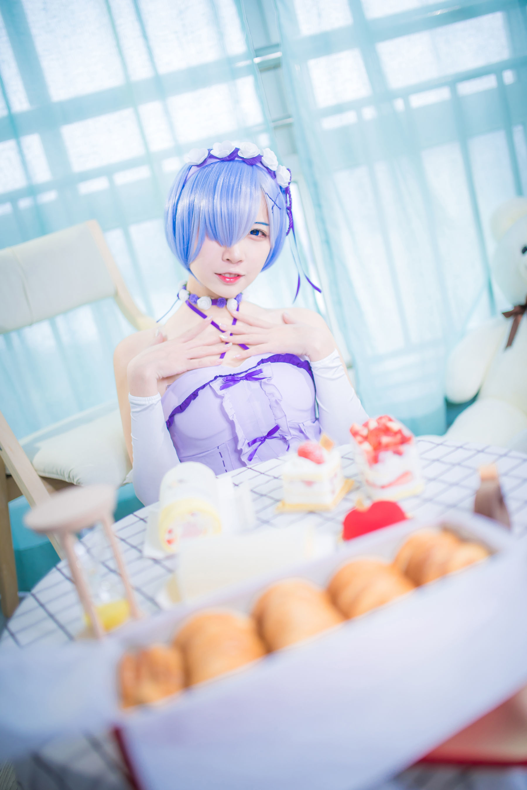 人气Coser二佐Nisa – 蕾姆生日 [12P]