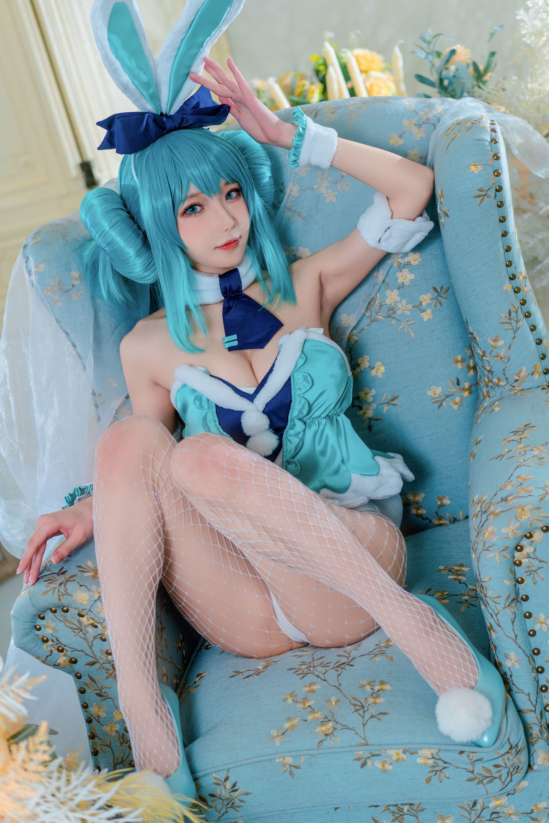 动漫博主阿包也是兔娘 – 白兔miku [28P]
