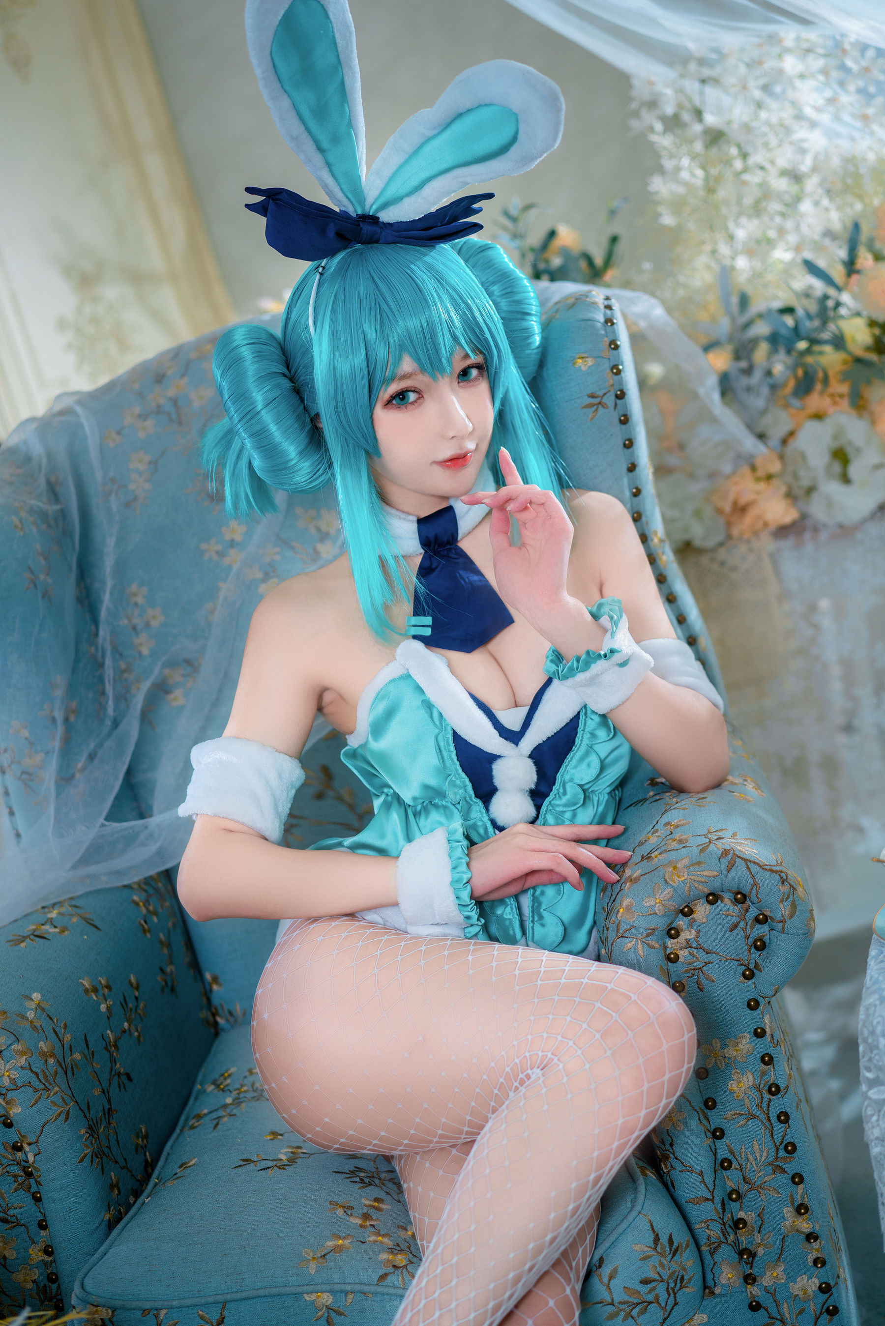 动漫博主阿包也是兔娘 – 白兔miku [28P]