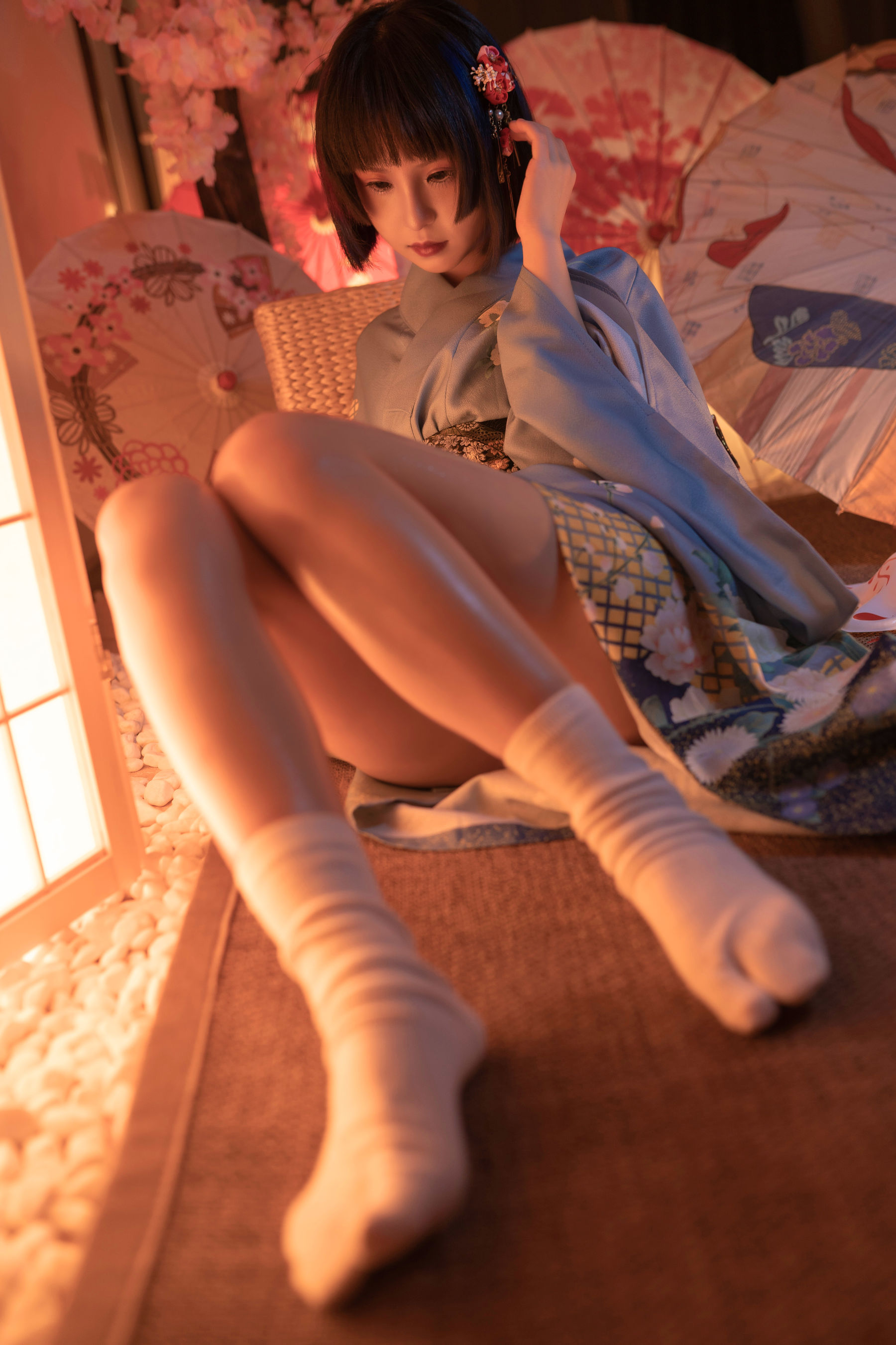 美少女晕崽 – 樱之诱惑 [34P]