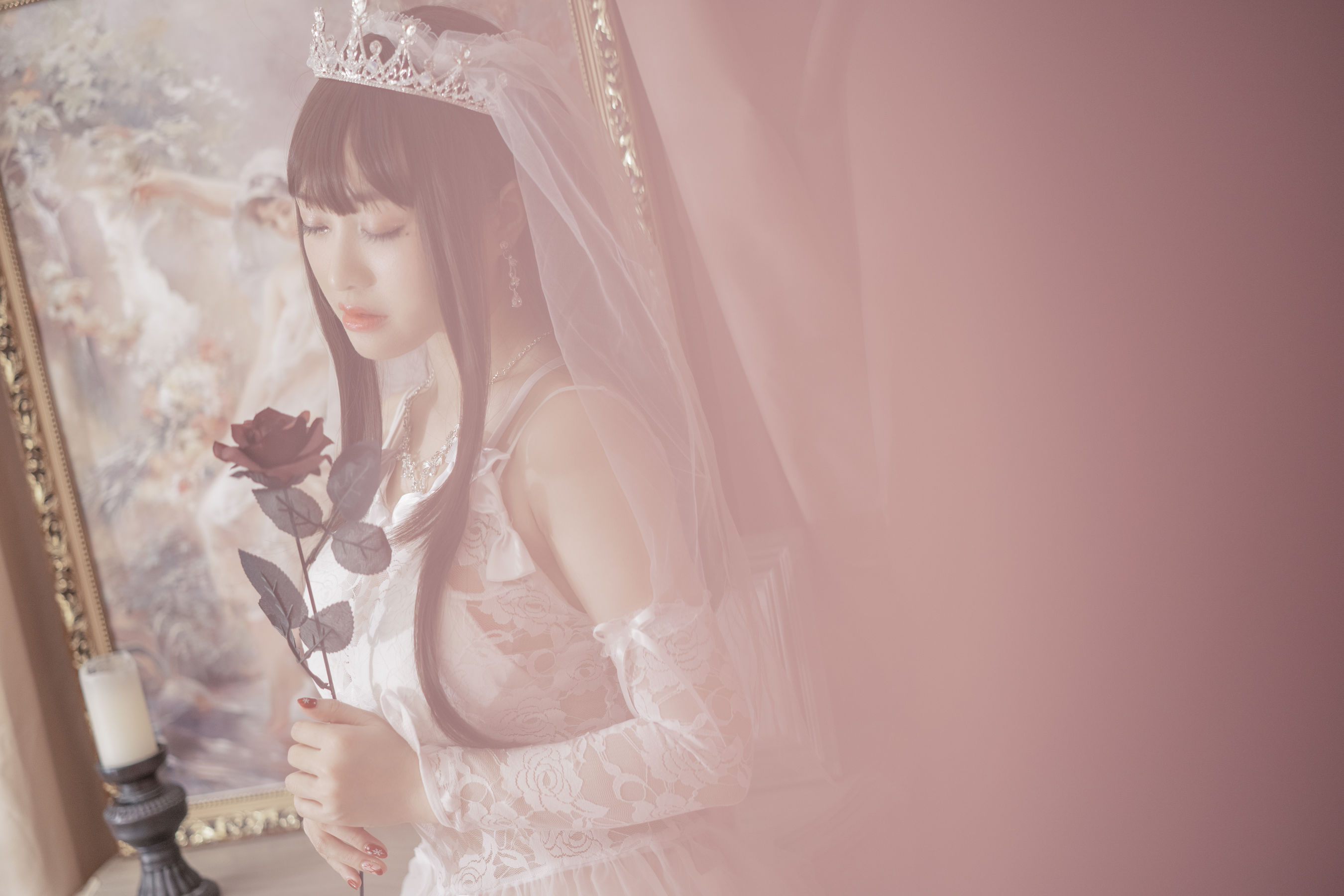 动漫博主脱尾巴Mizuki – 婚纱 [30P]