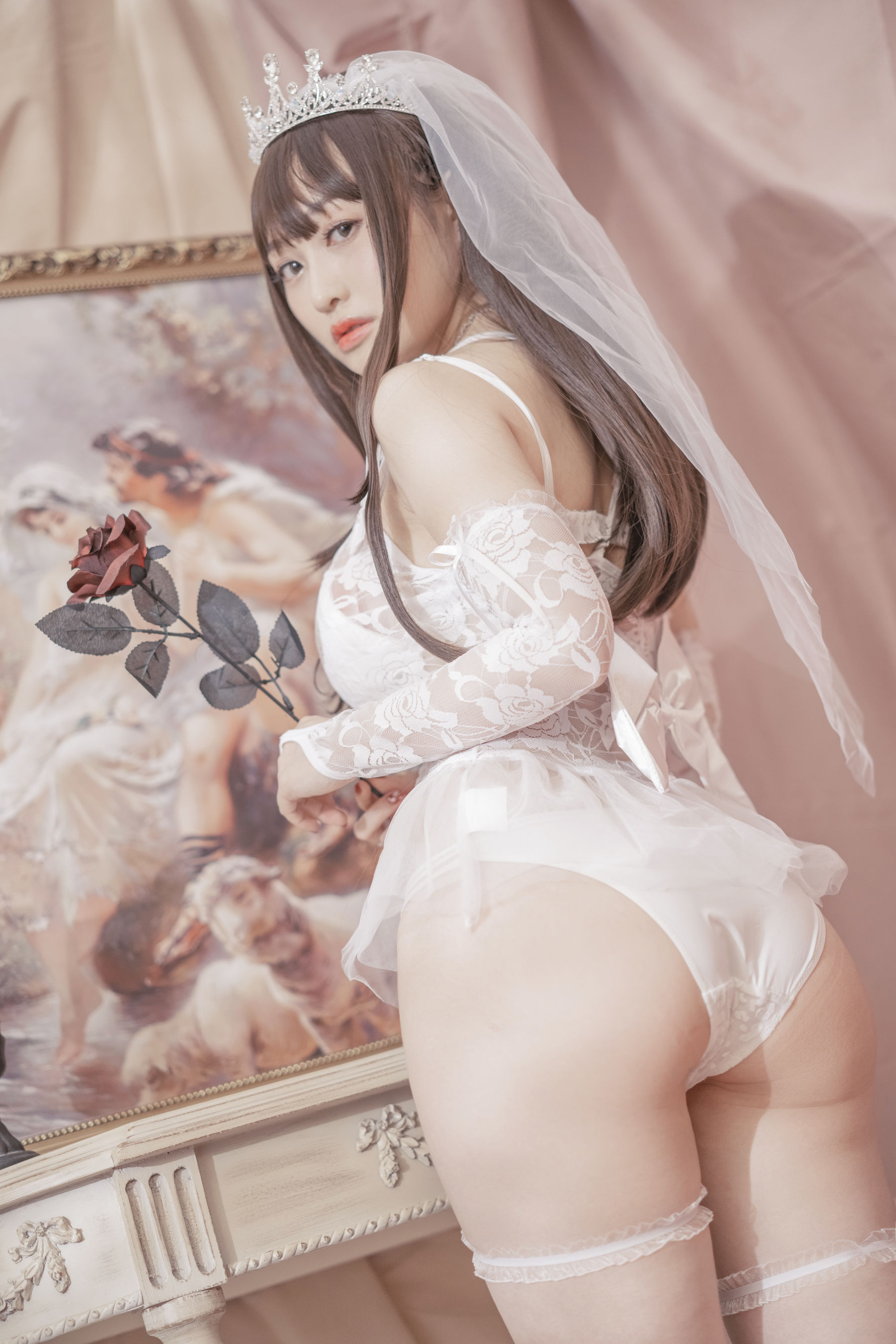 动漫博主脱尾巴Mizuki – 婚纱 [30P]
