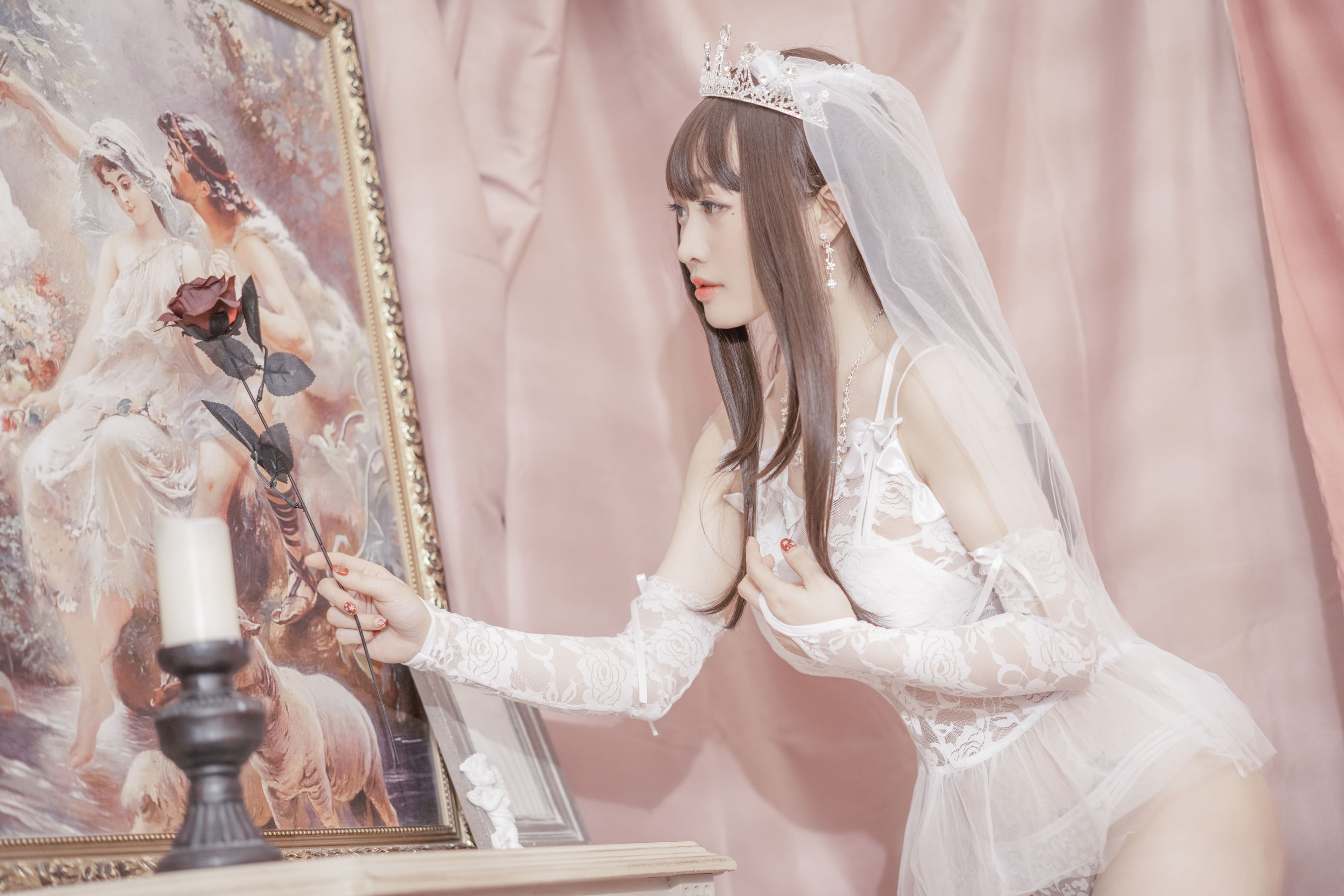 动漫博主脱尾巴Mizuki – 婚纱 [30P]