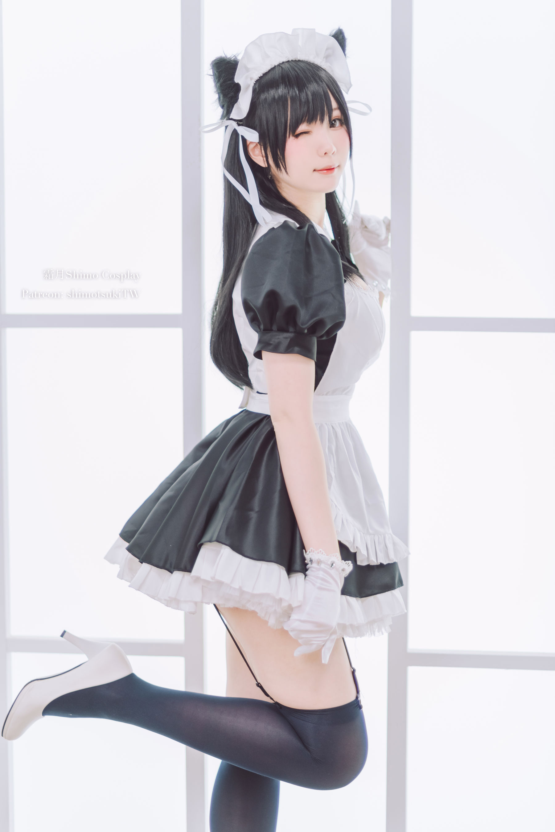 微博妹纸霜月shimo – 爱宕女仆 [16P]
