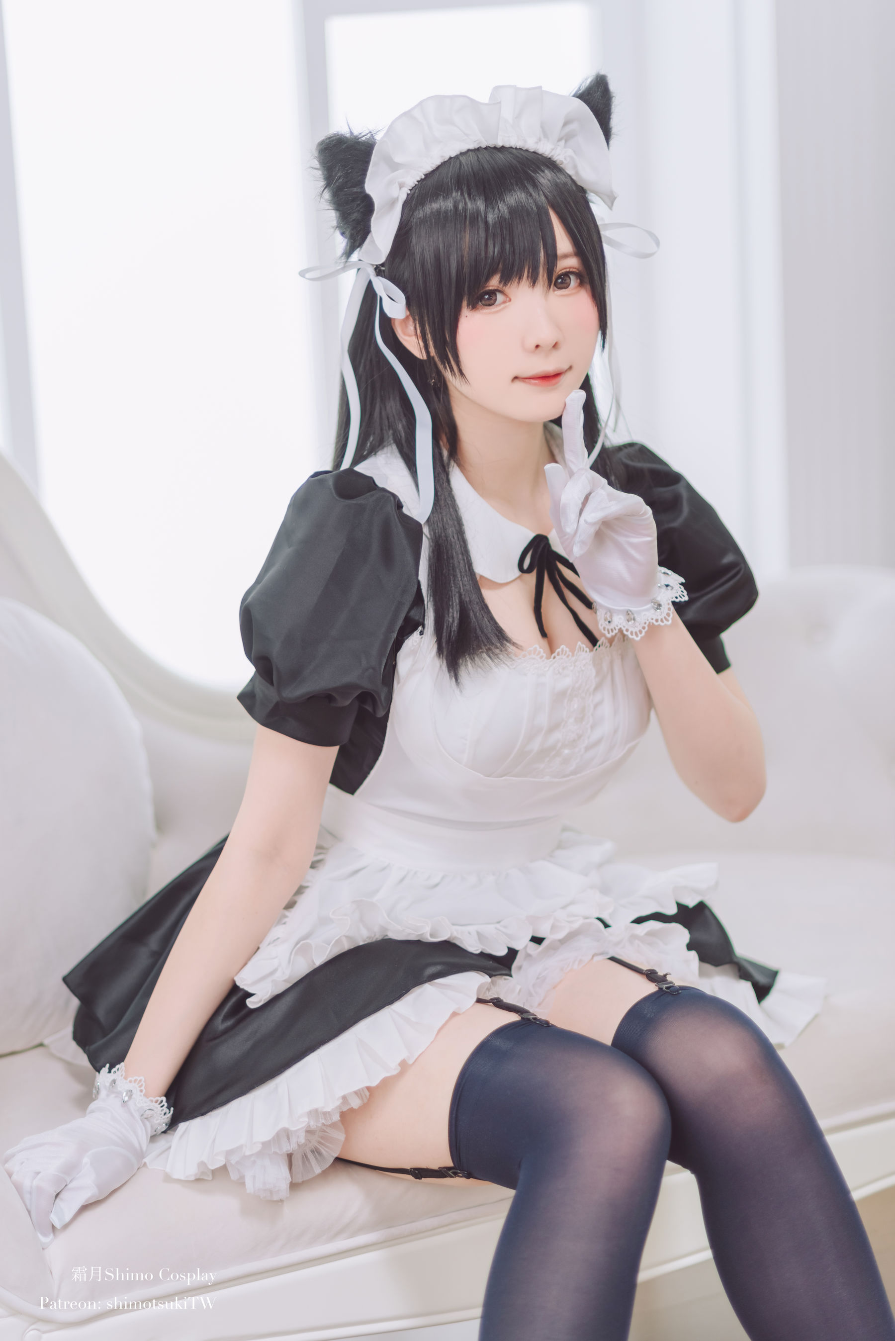 微博妹纸霜月shimo – 爱宕女仆 [16P]