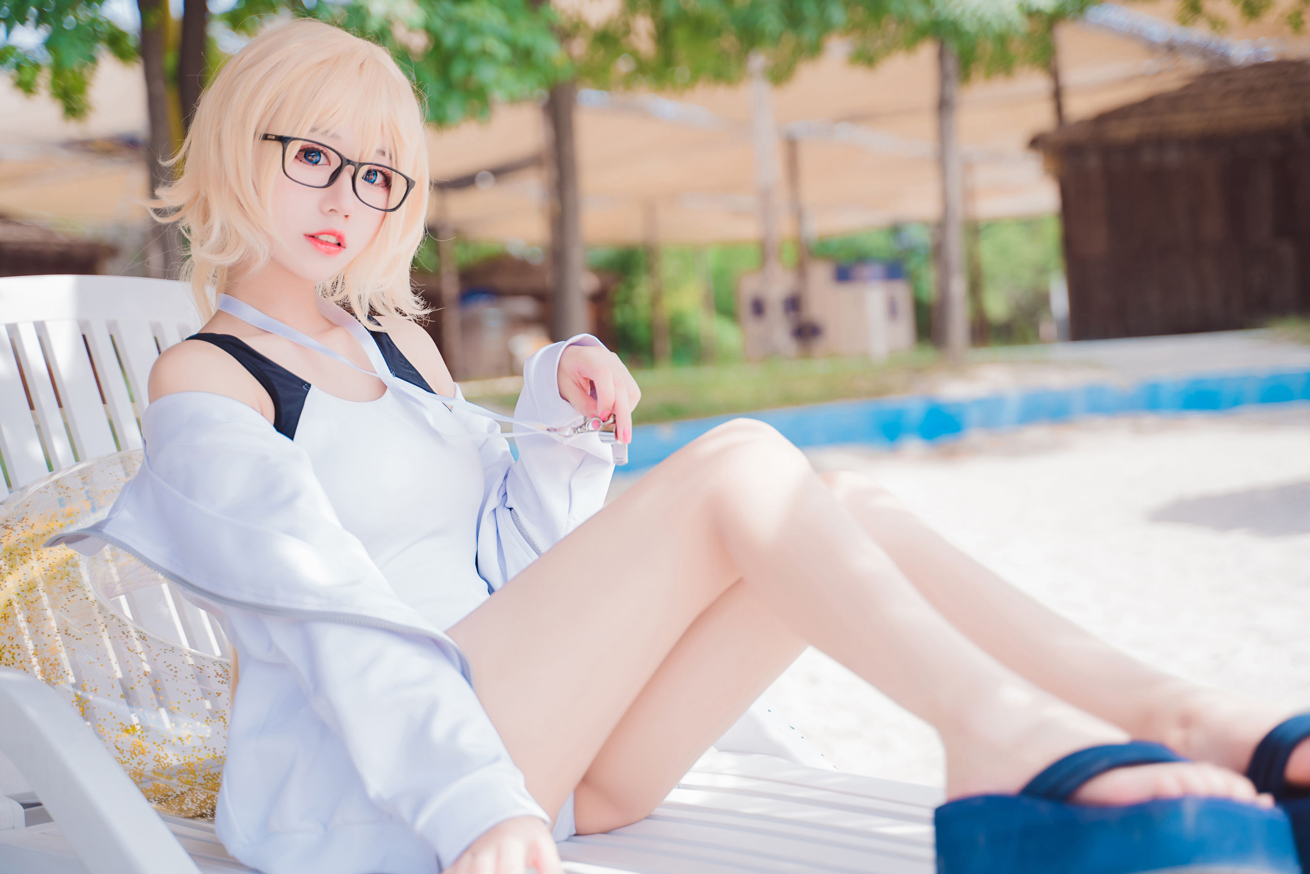 猫君君MaoJun – 贞德竞技泳装 [46P]