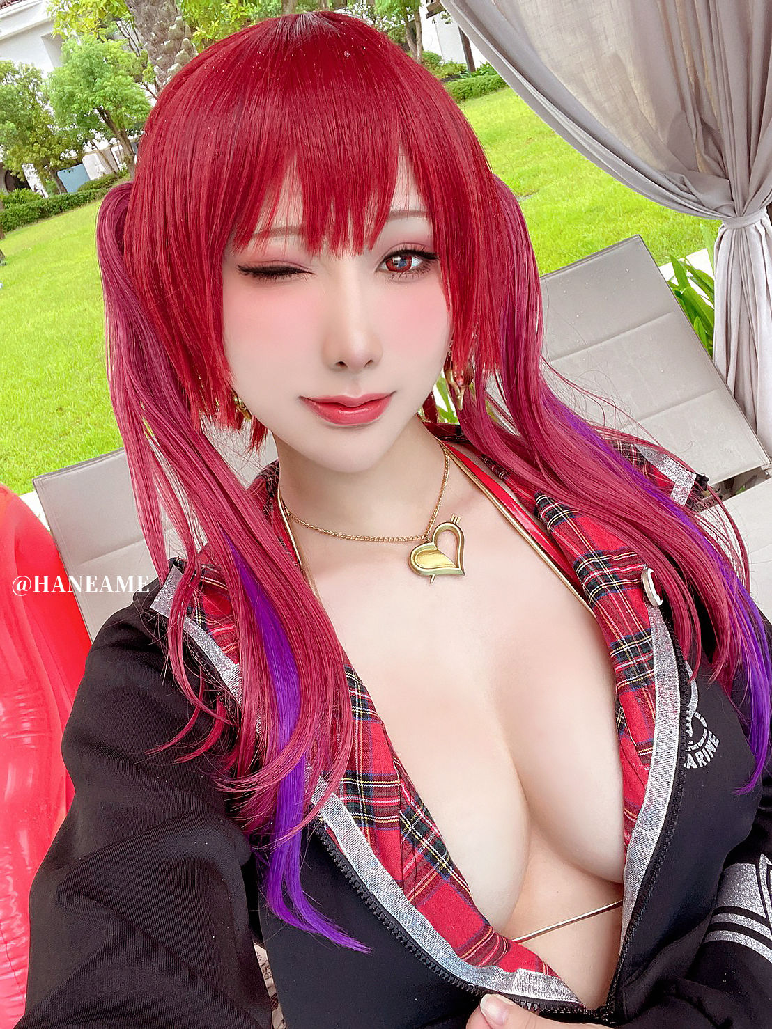 Hane Ame 雨波 – Hololive Marine 船長泳裝 [35P]