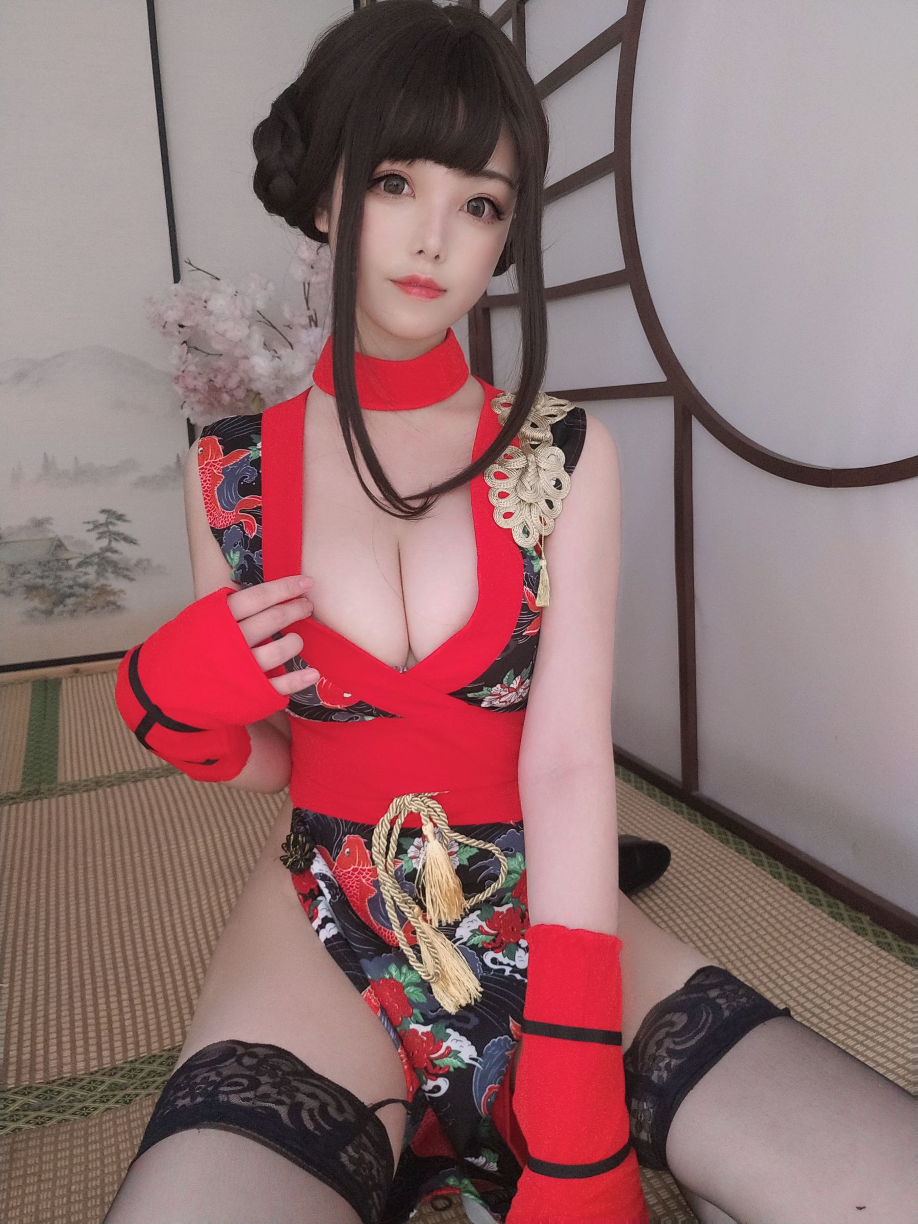 萌系小姐姐蜜汁猫裘 – 红武士 [40P]