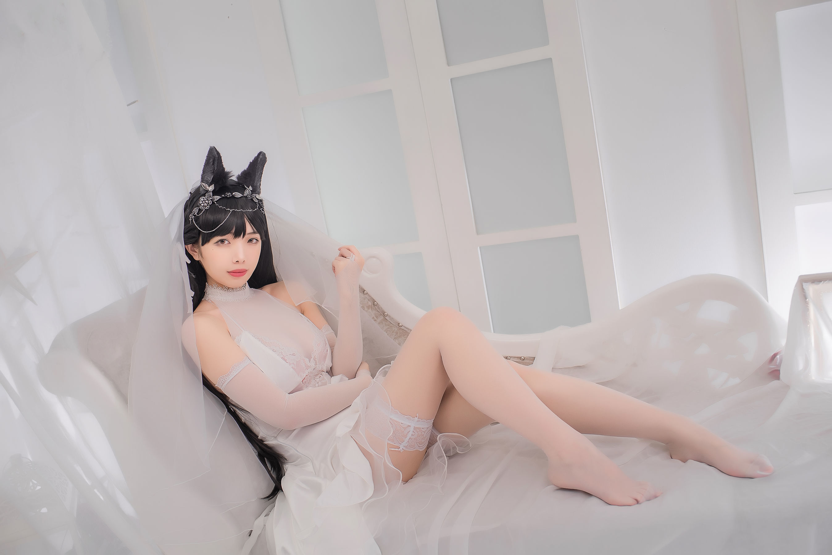 [萝莉COS] 雯妹 – 爱宕花嫁 [32P]
