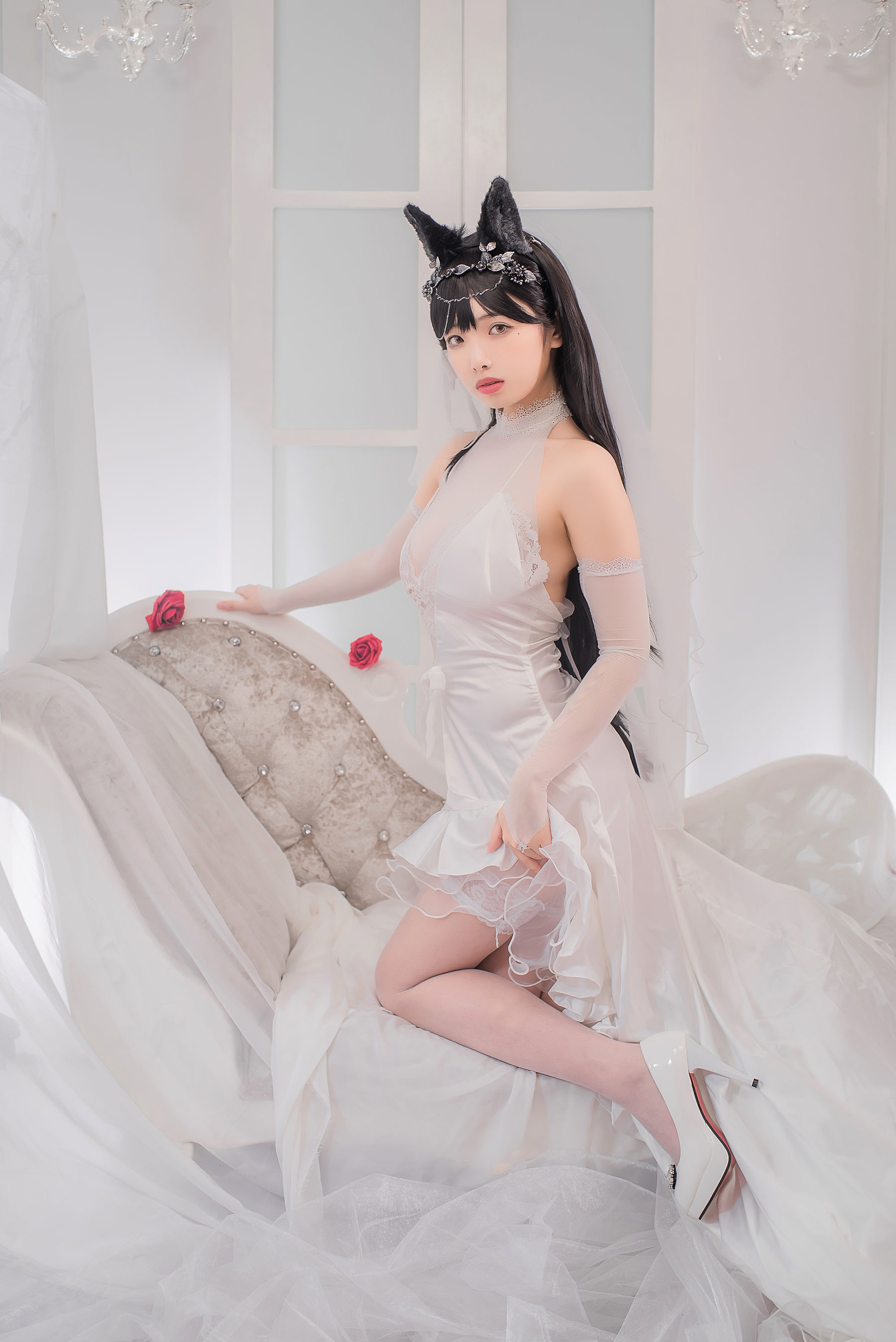 [萝莉COS] 雯妹 – 爱宕花嫁 [32P]