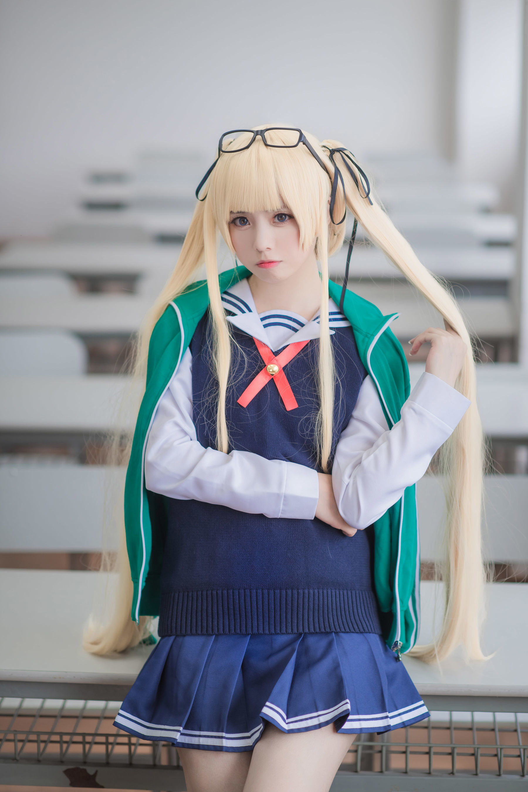 [萝莉COS] 白金Saki – 校服 [29P]