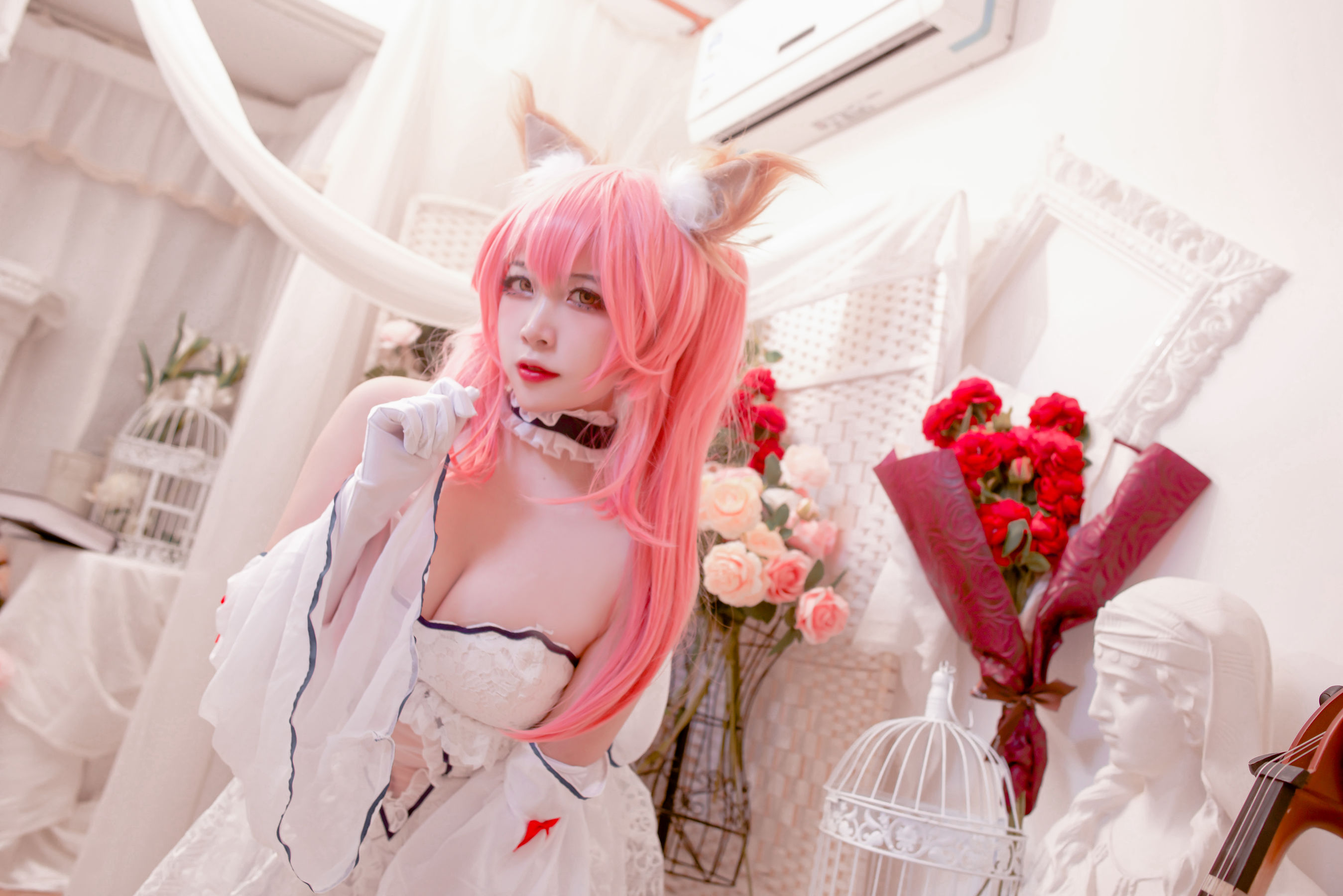 人气Coser二佐Nisa – fate玉藻前婚纱 [9P]