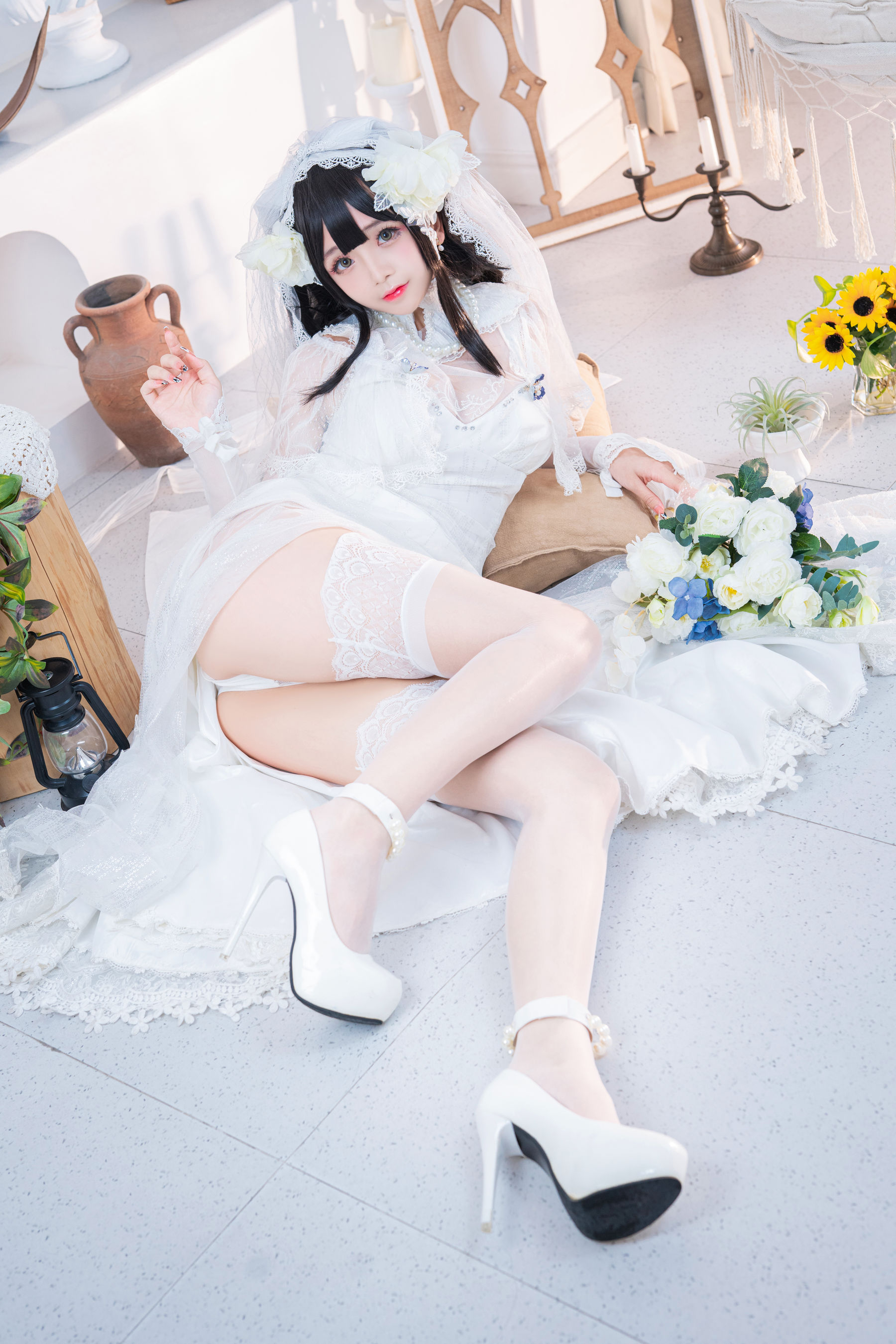 Cosplay日奈娇 – 95式婚纱 [50P]