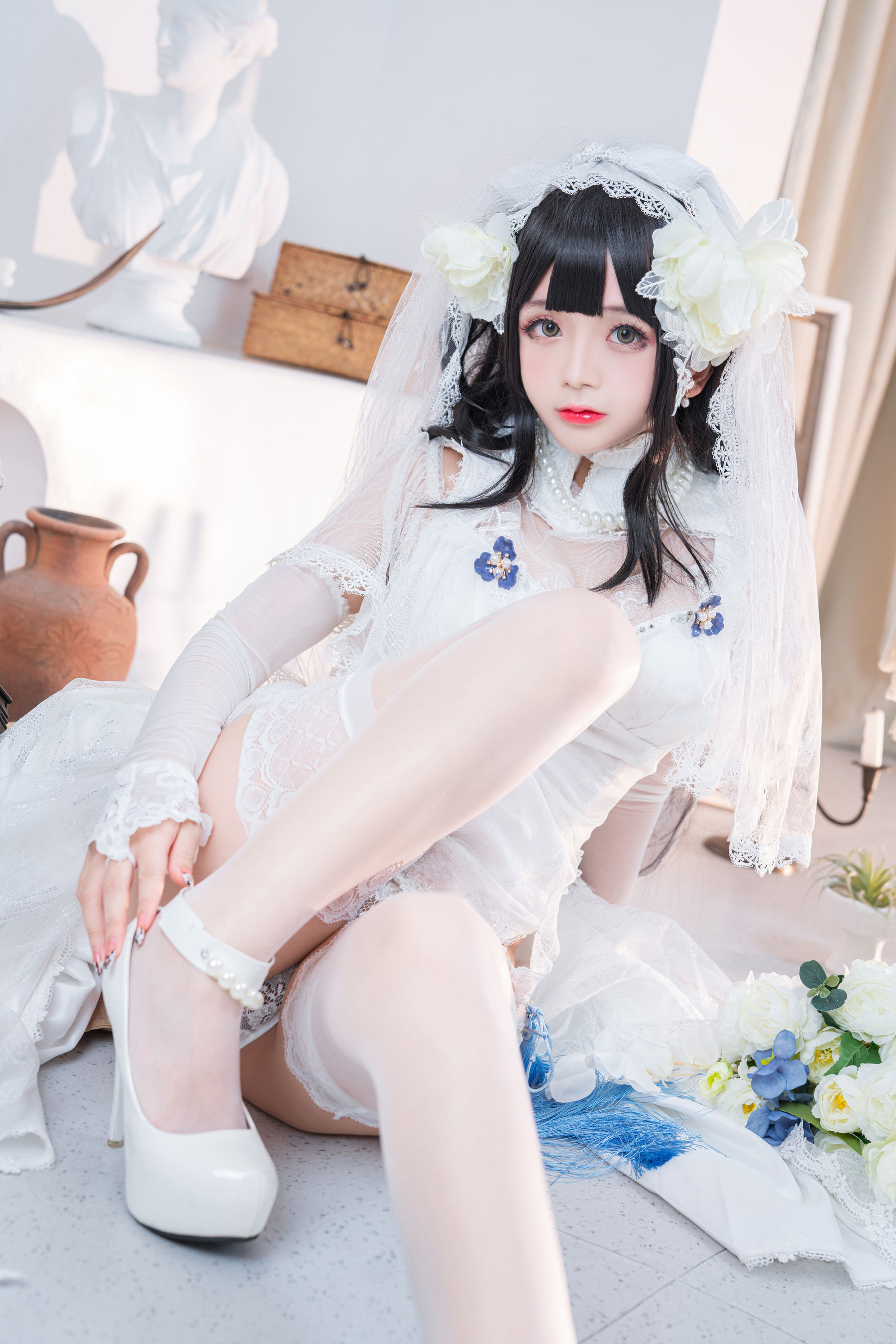 Cosplay日奈娇 – 95式婚纱 [50P]